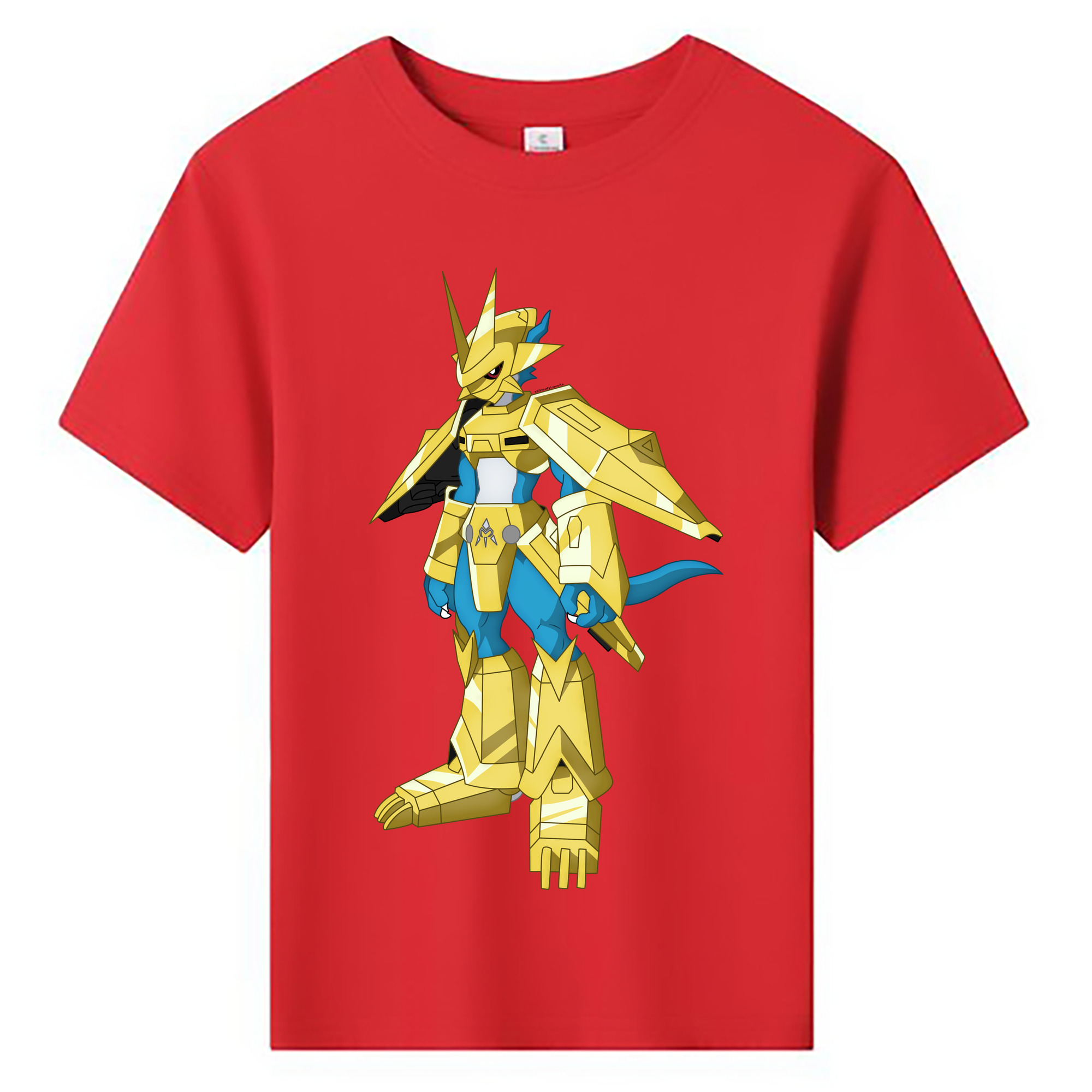 （画像用） Digimon デジタルモンスター/デジモン 綿100％キッズTシャツ（フロントプリント）