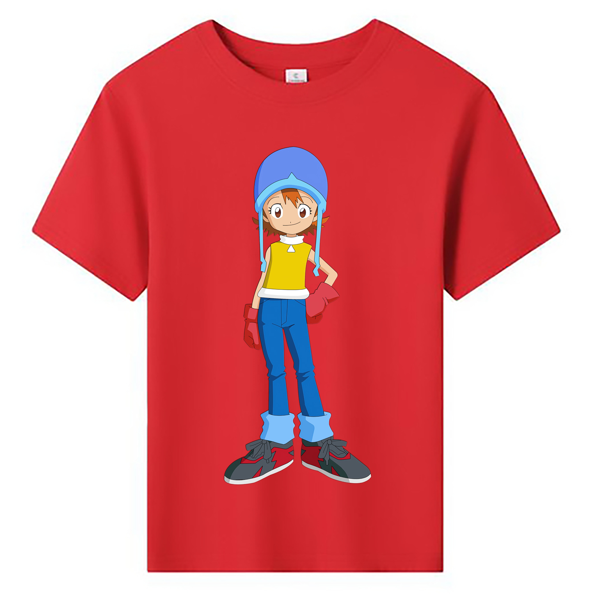 （画像用） Digimon デジタルモンスター/デジモン 綿100％キッズTシャツ（フロントプリント）