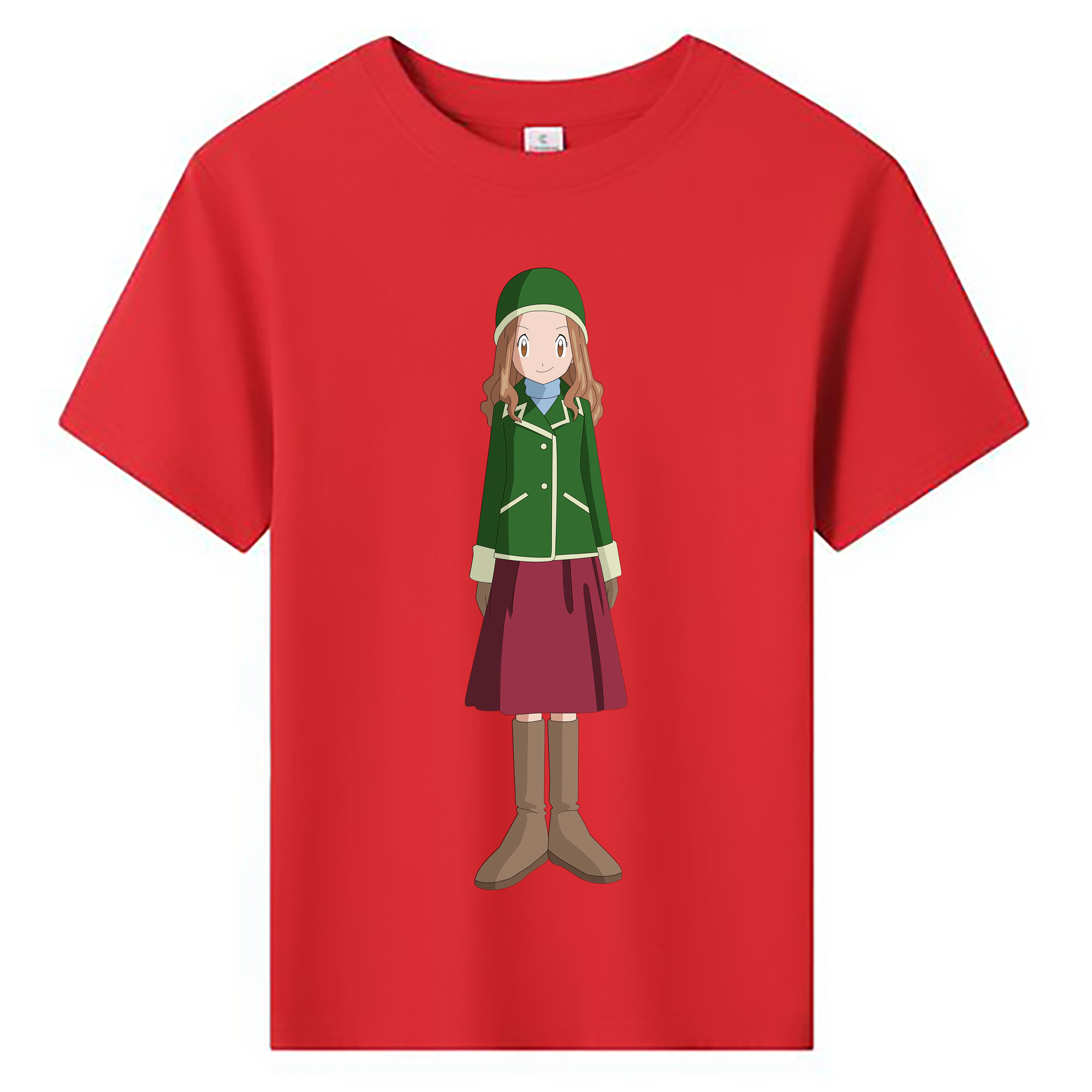 （画像用） Digimon デジタルモンスター/デジモン 綿100％キッズTシャツ（フロントプリント）