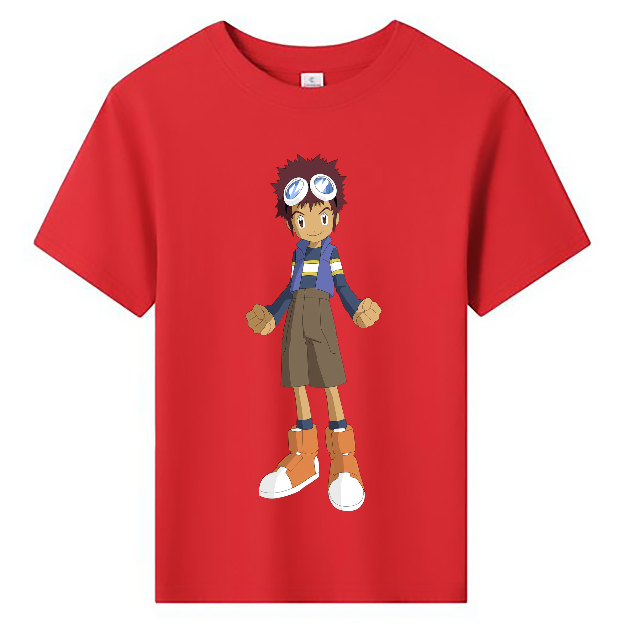 （画像用） Digimon デジタルモンスター/デジモン 綿100％キッズTシャツ（フロントプリント）
