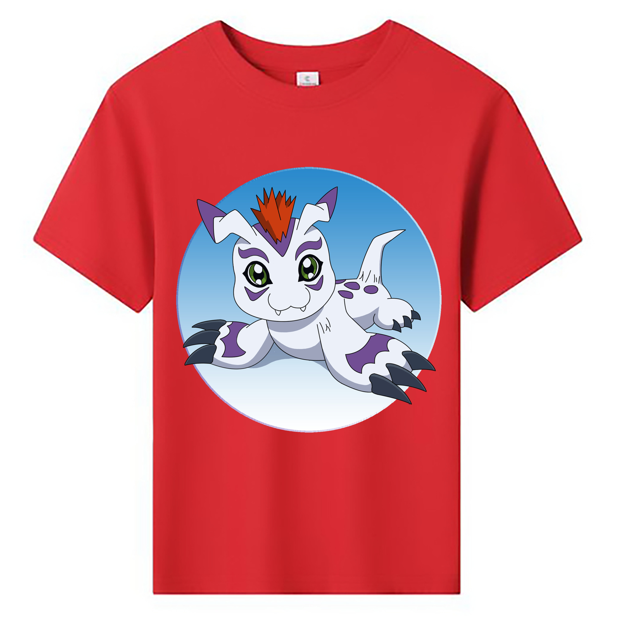 （画像用） Digimon デジタルモンスター/デジモン 綿100％キッズTシャツ（フロントプリント）