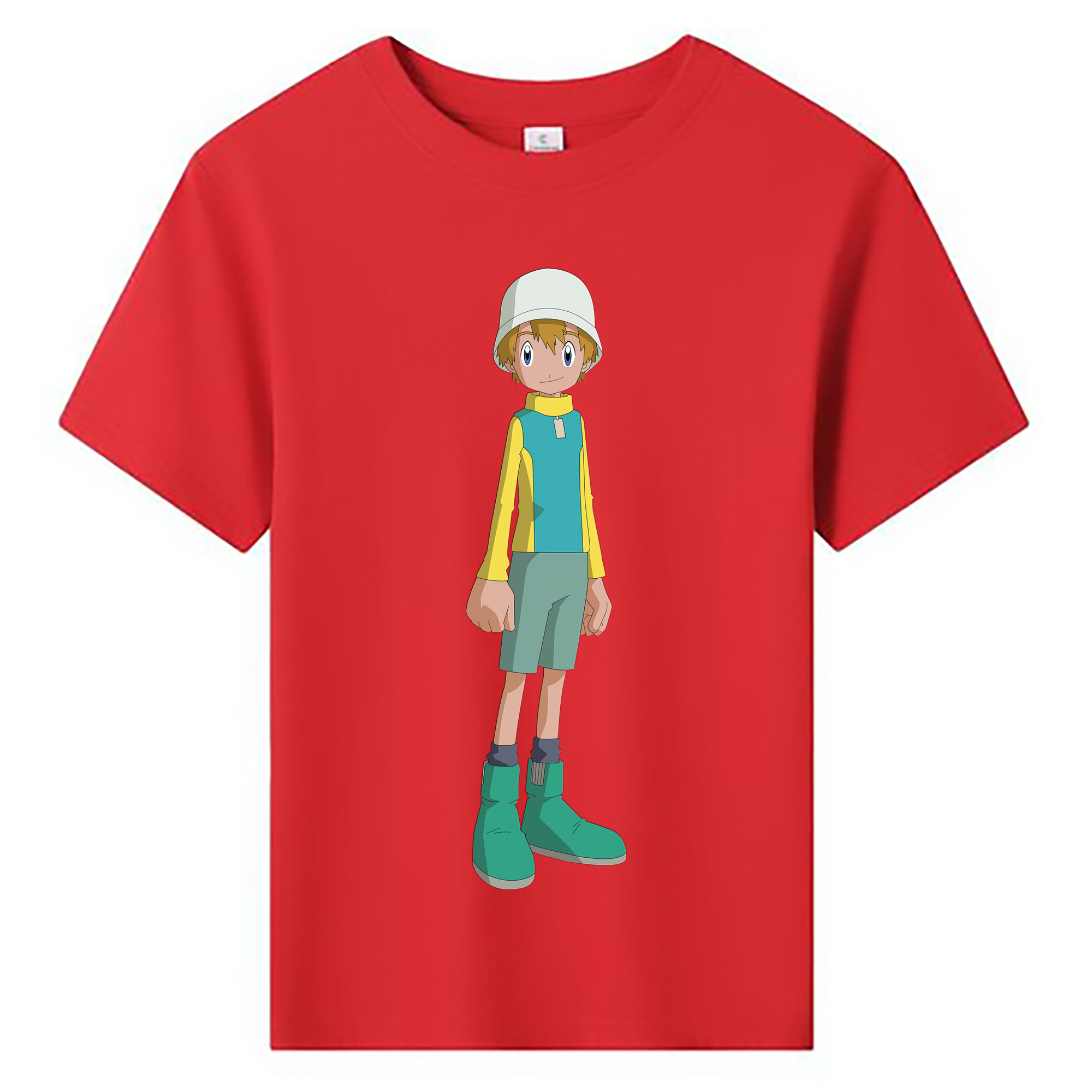 （画像用） Digimon デジタルモンスター/デジモン 綿100％キッズTシャツ（フロントプリント）