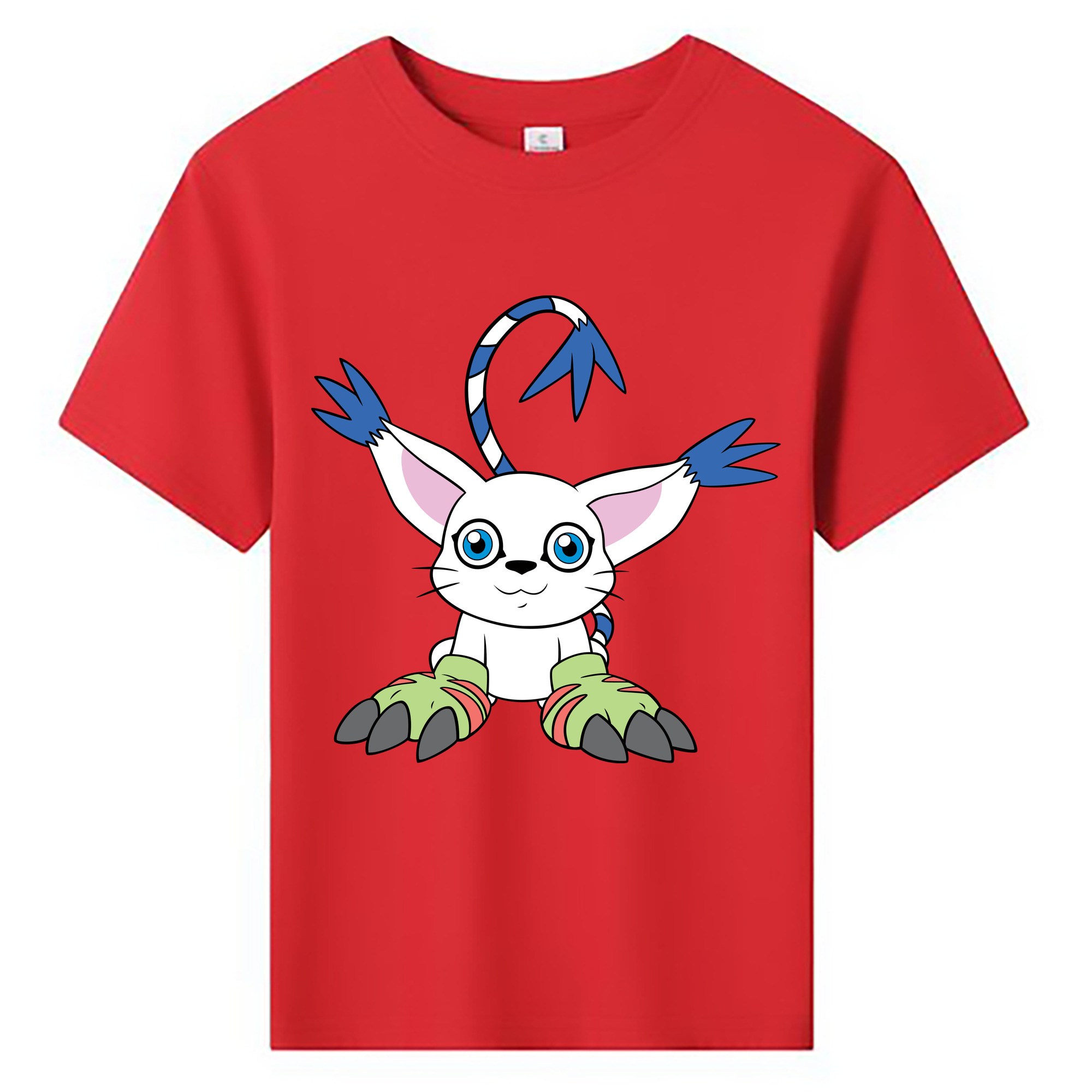 （画像用） Digimon デジタルモンスター/デジモン 綿100％キッズTシャツ（フロントプリント）
