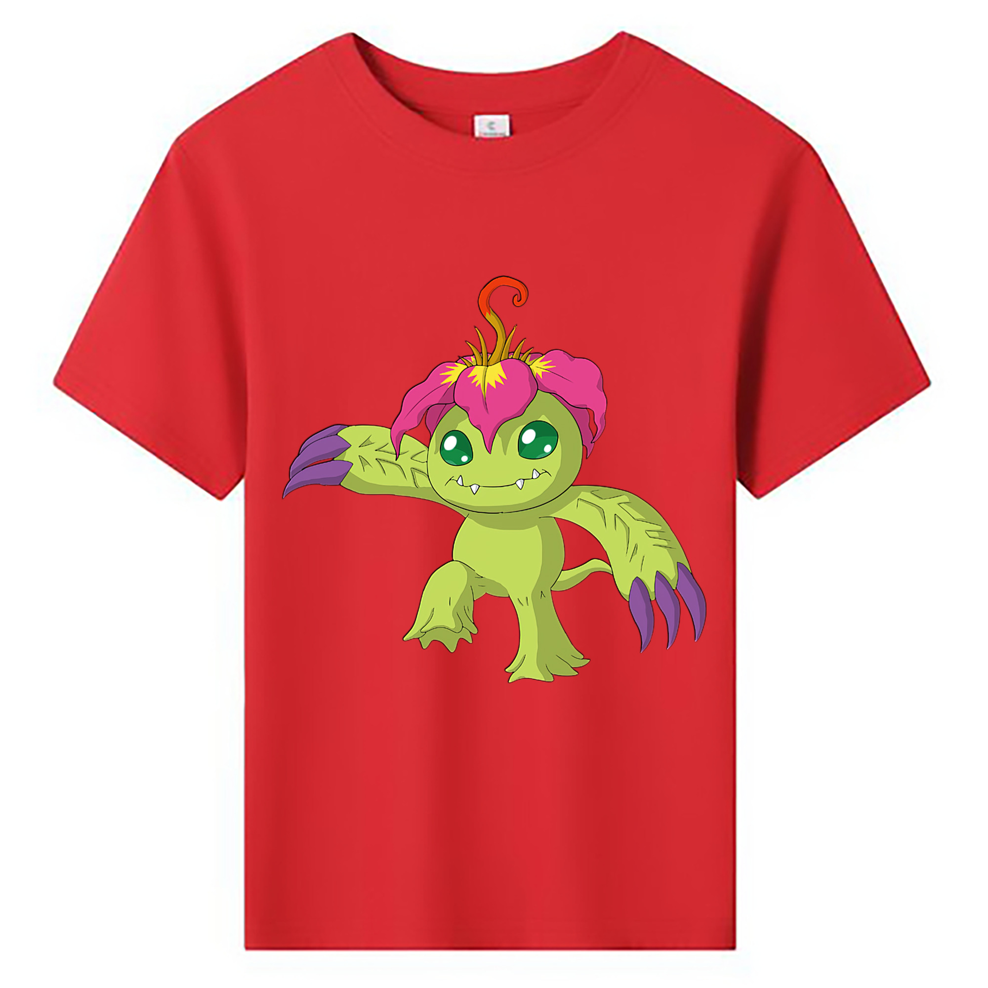 （画像用） Digimon デジタルモンスター/デジモン 綿100％キッズTシャツ（フロントプリント）