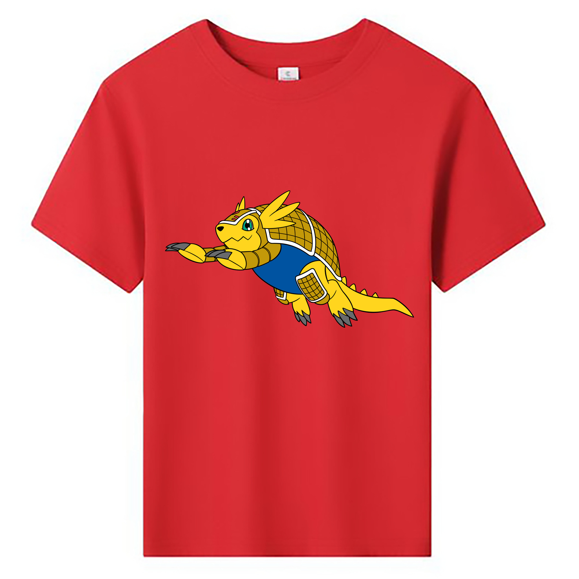 （画像用） Digimon デジタルモンスター/デジモン 綿100％キッズTシャツ（フロントプリント）