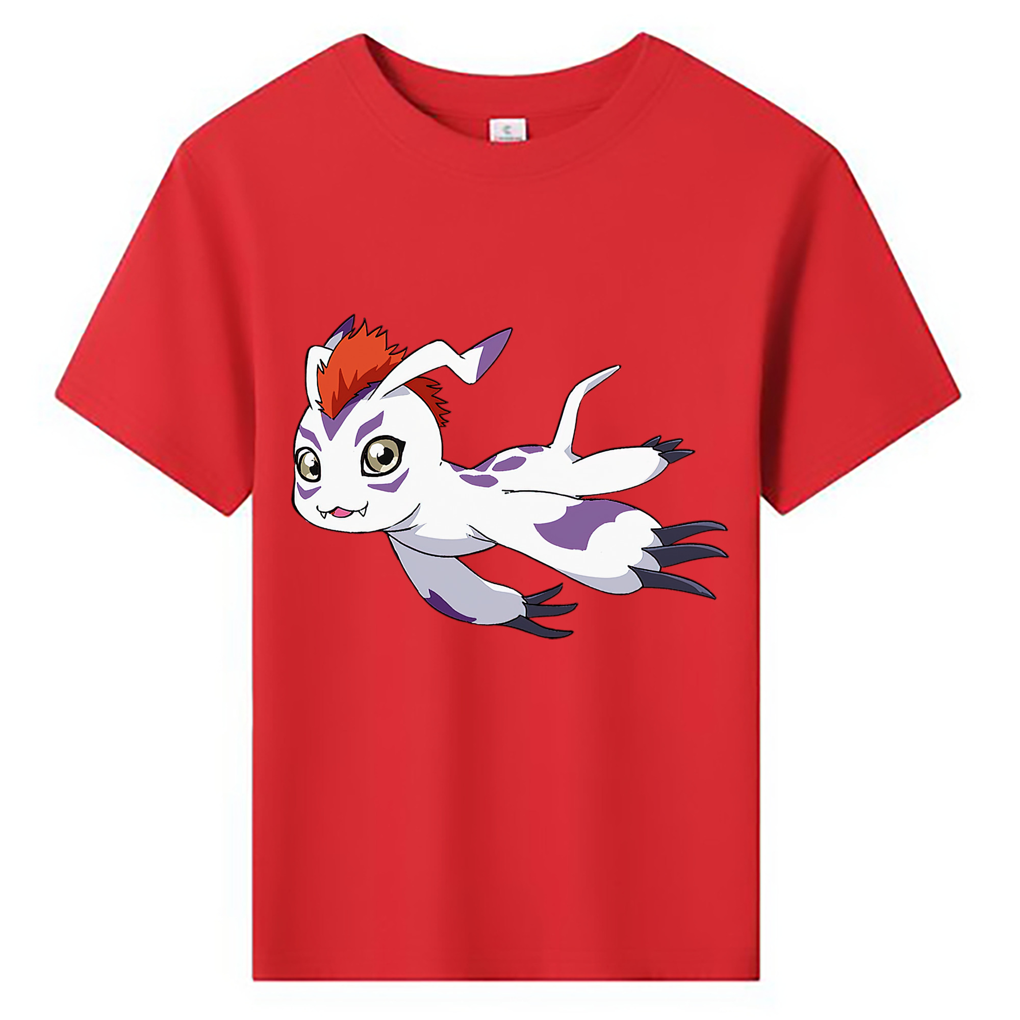 （画像用） Digimon デジタルモンスター/デジモン 綿100％キッズTシャツ（フロントプリント）