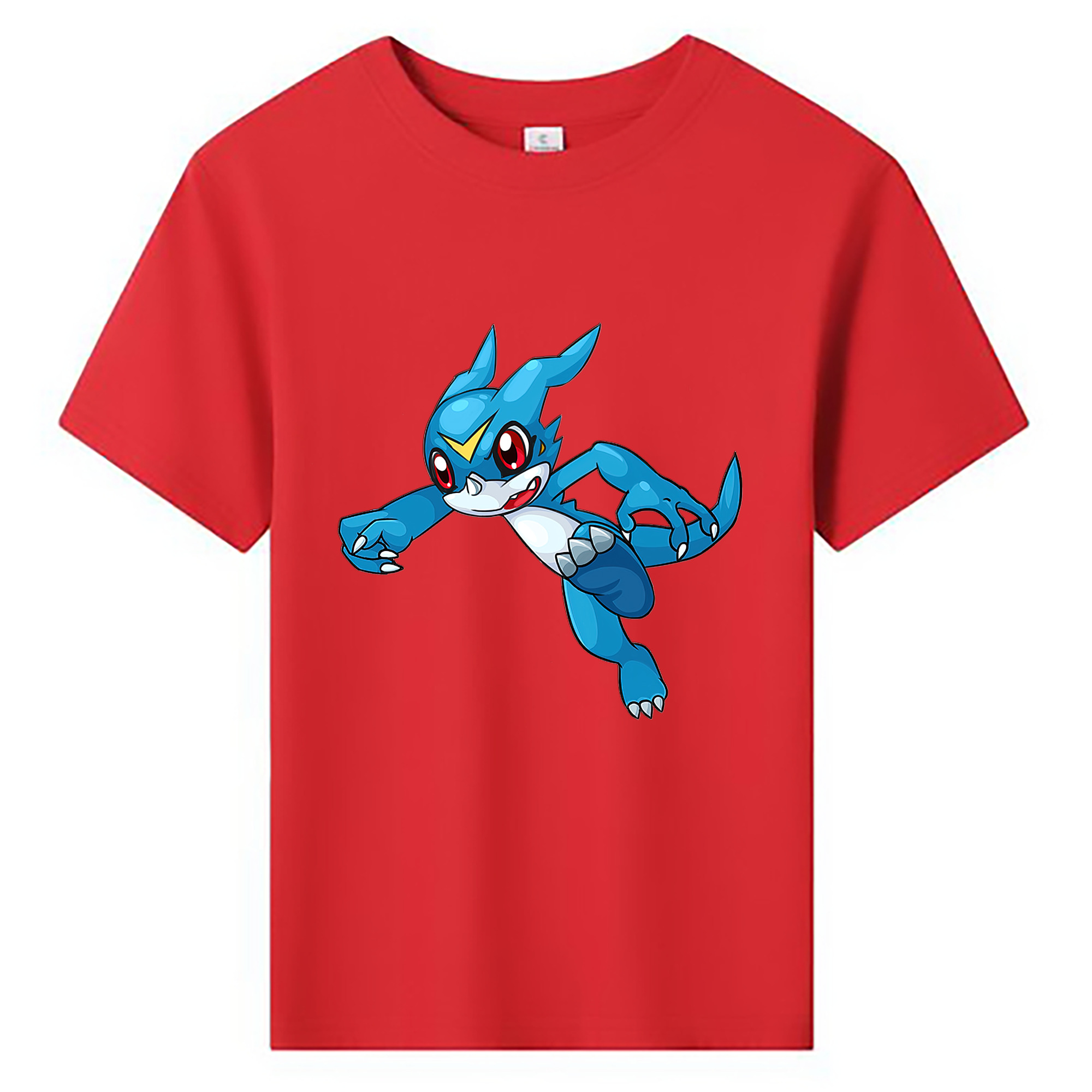 （画像用） Digimon デジタルモンスター/デジモン 綿100％キッズTシャツ（フロントプリント）