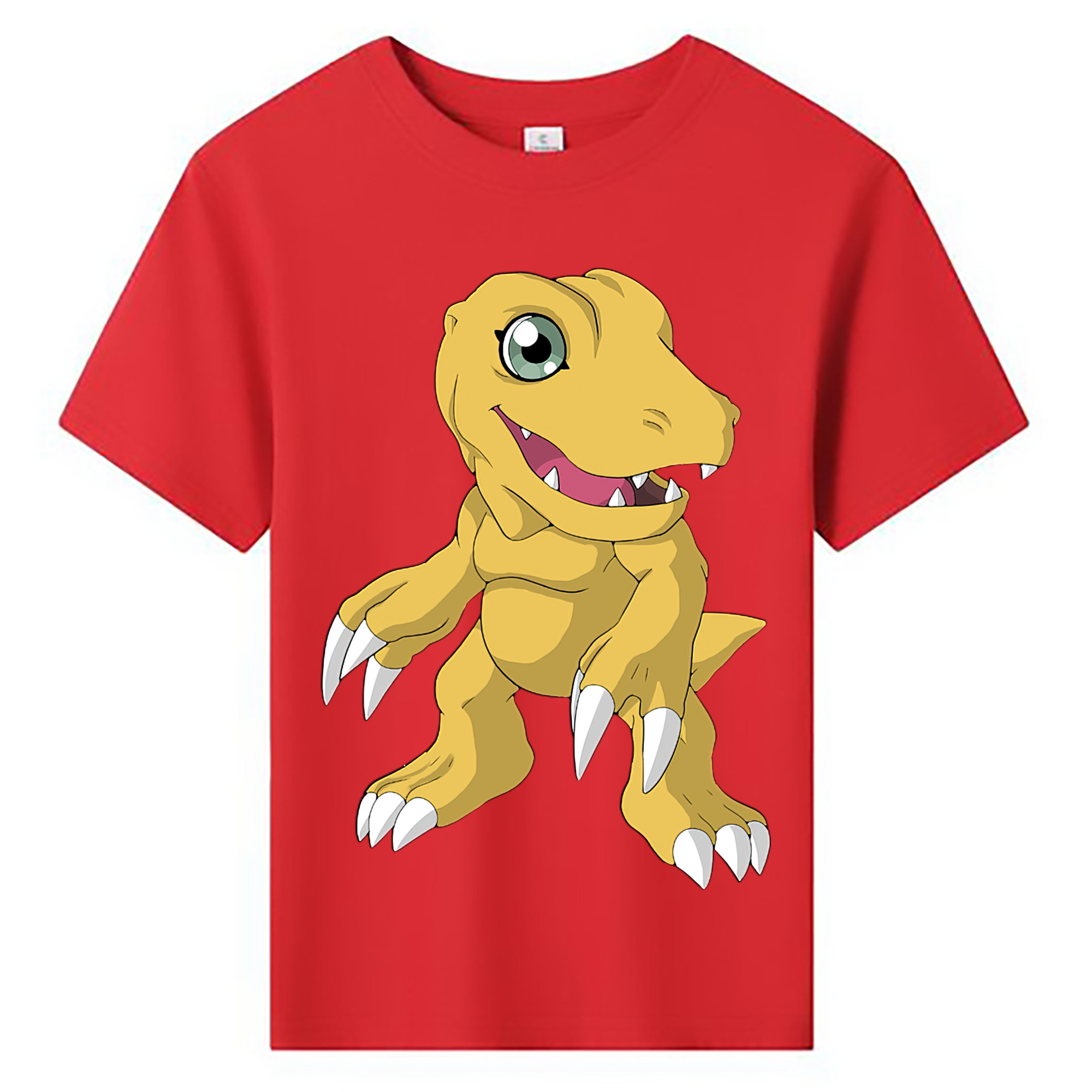 （画像用） Digimon デジタルモンスター/デジモン 綿100％キッズTシャツ（フロントプリント）