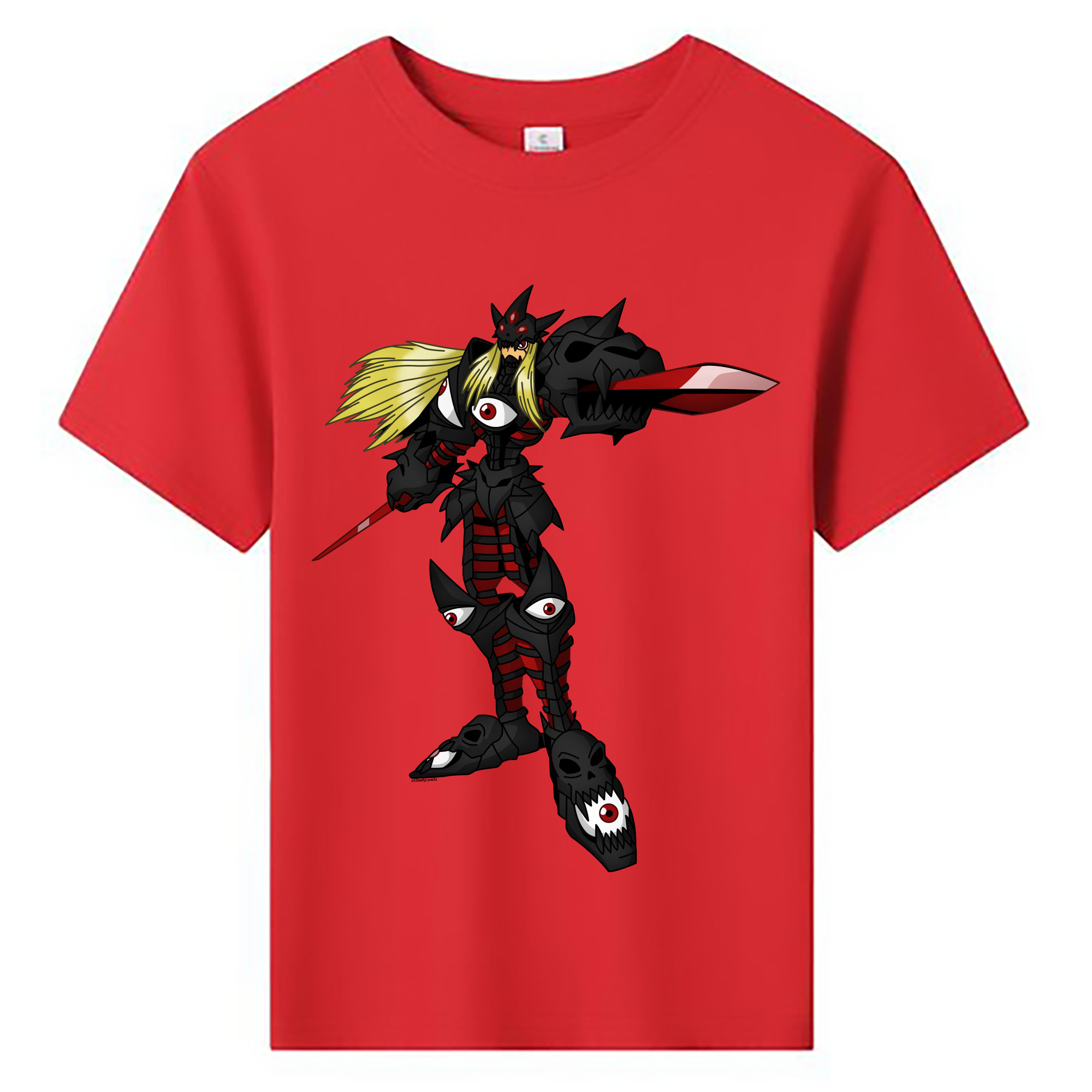 （画像用） Digimon デジタルモンスター/デジモン 綿100％キッズTシャツ（フロントプリント）