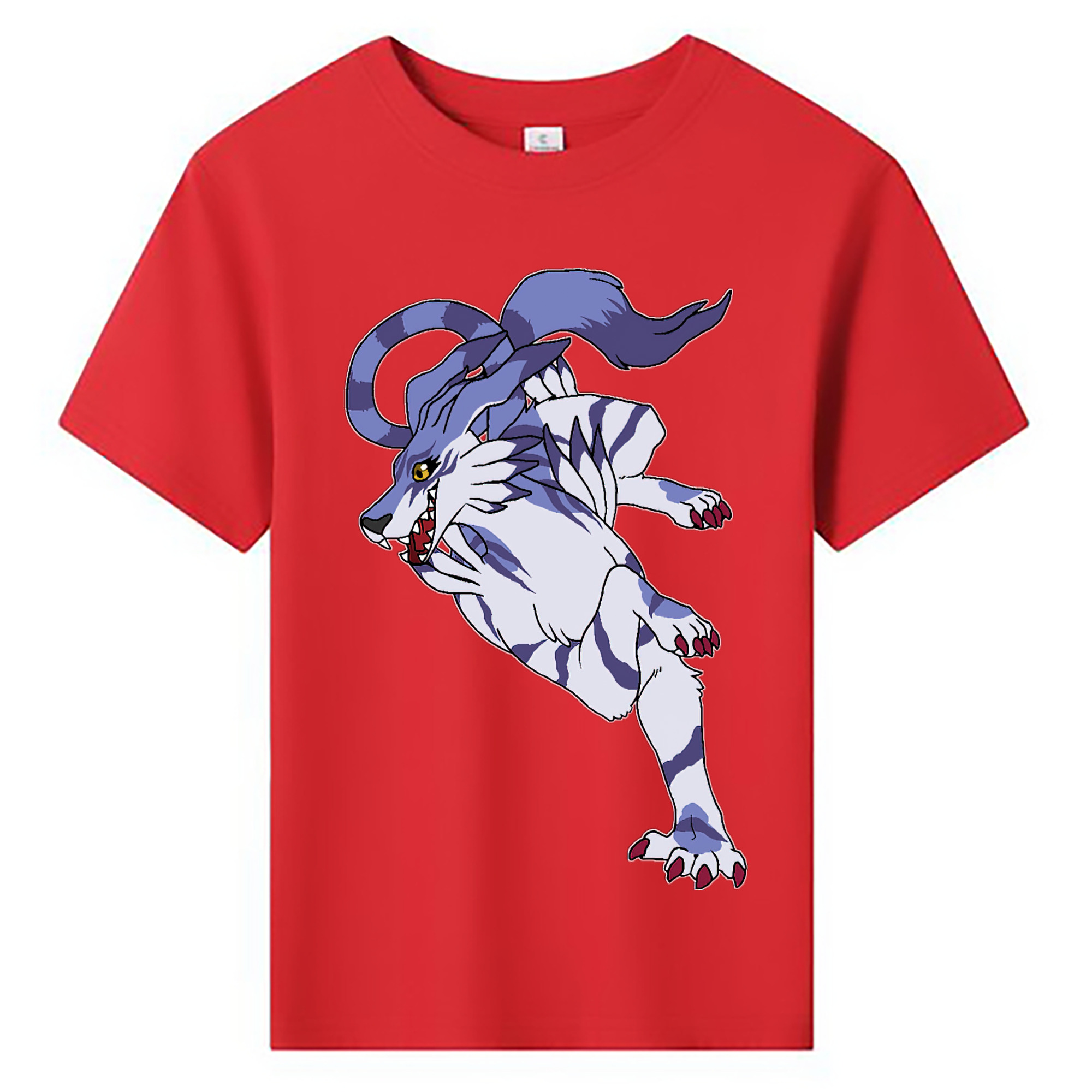 （画像用） Digimon デジタルモンスター/デジモン 綿100％キッズTシャツ（フロントプリント）