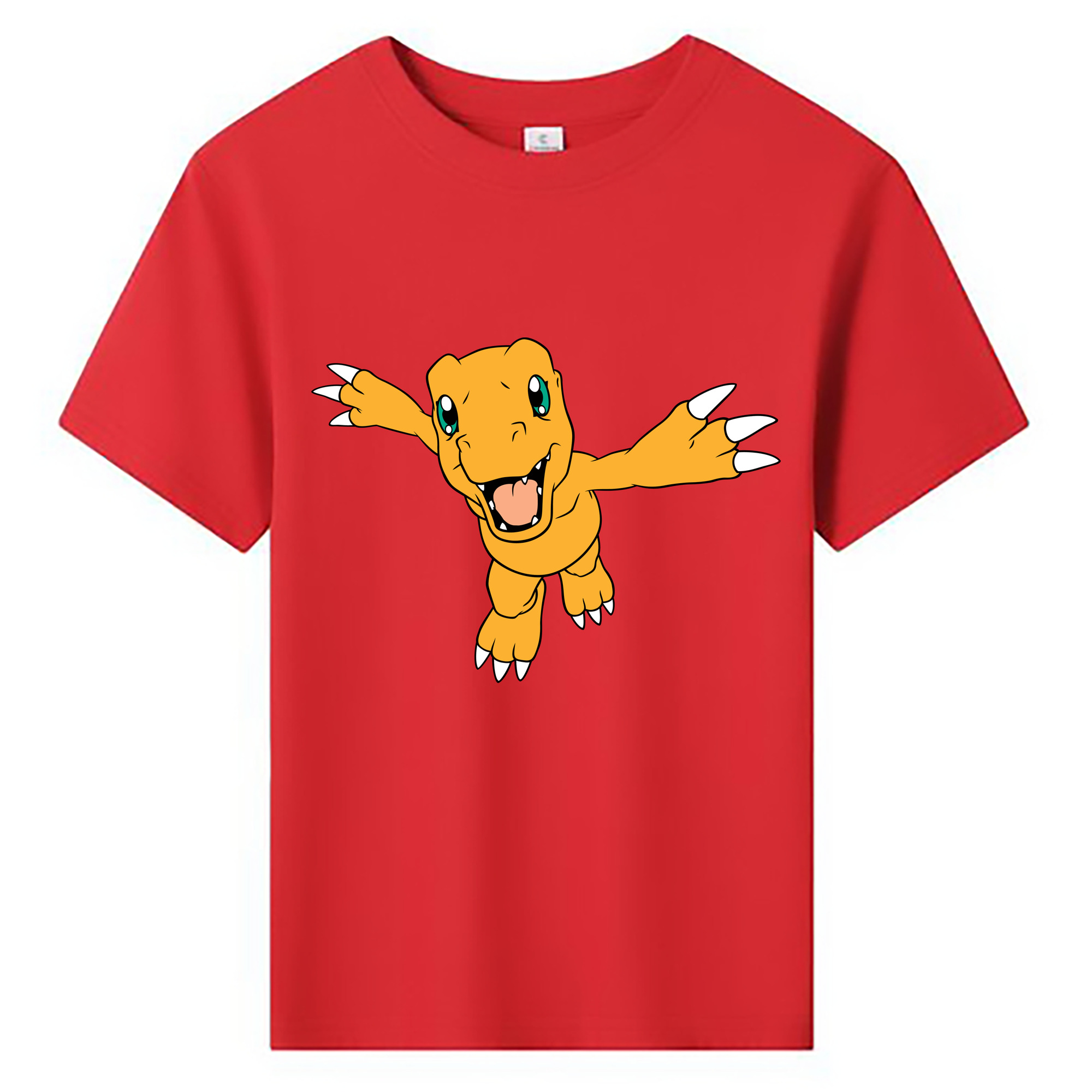 （画像用） Digimon デジタルモンスター/デジモン 綿100％キッズTシャツ（フロントプリント）