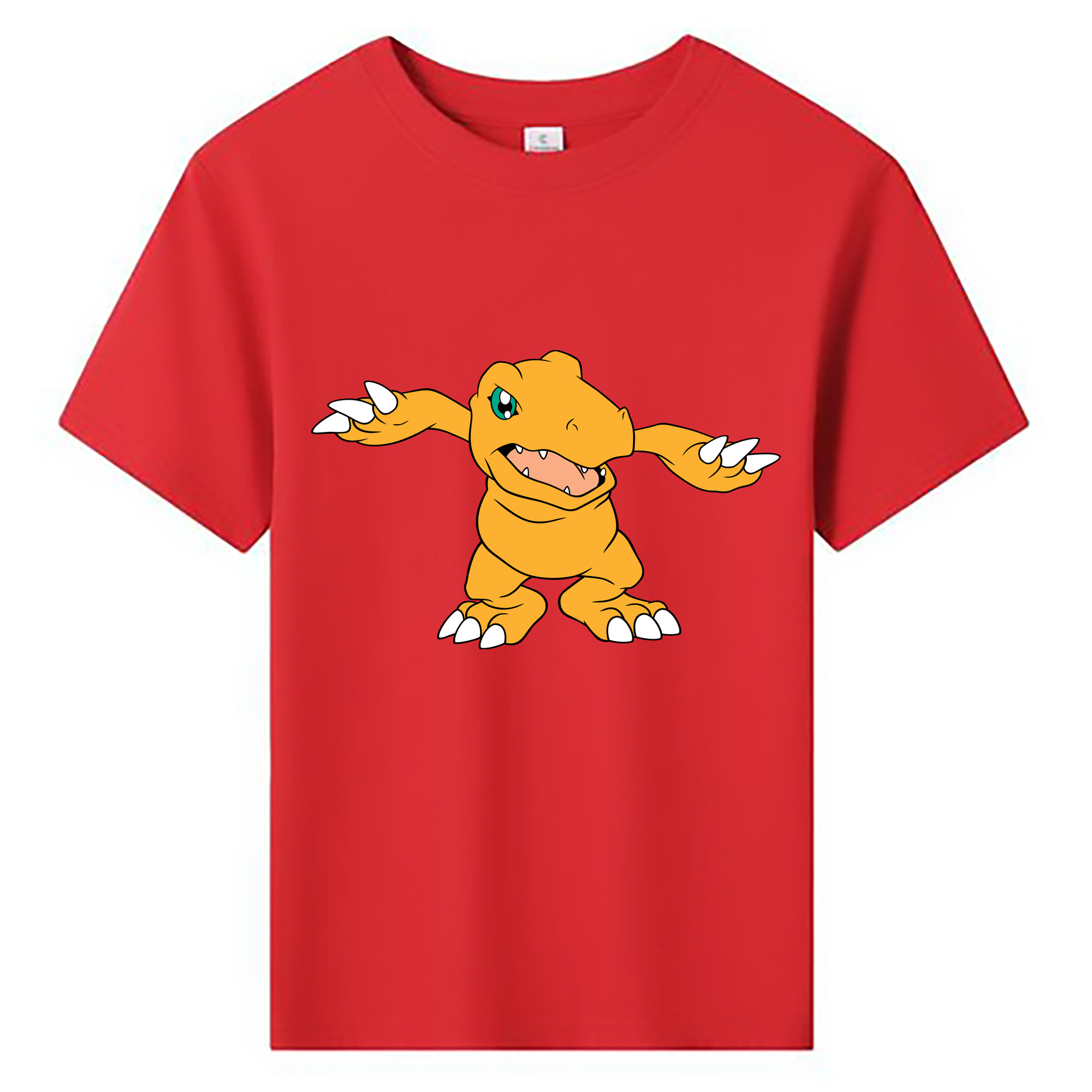 （画像用） Digimon デジタルモンスター/デジモン 綿100％キッズTシャツ（フロントプリント）