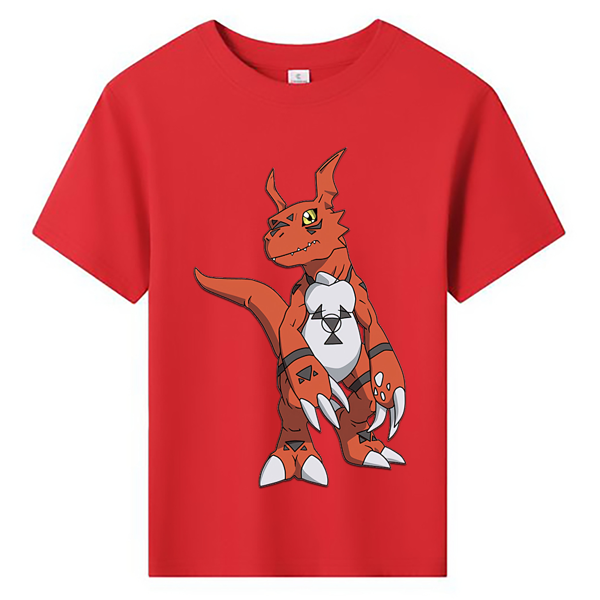 （画像用） Digimon デジタルモンスター/デジモン 綿100％キッズTシャツ（フロントプリント）
