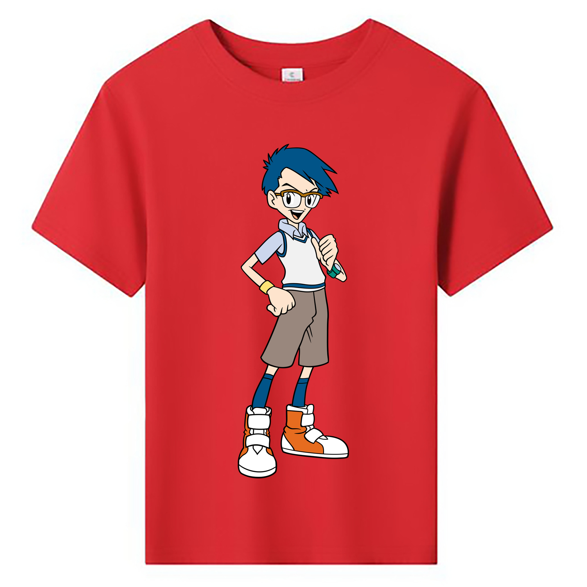 （画像用） Digimon デジタルモンスター/デジモン 綿100％キッズTシャツ（フロントプリント）