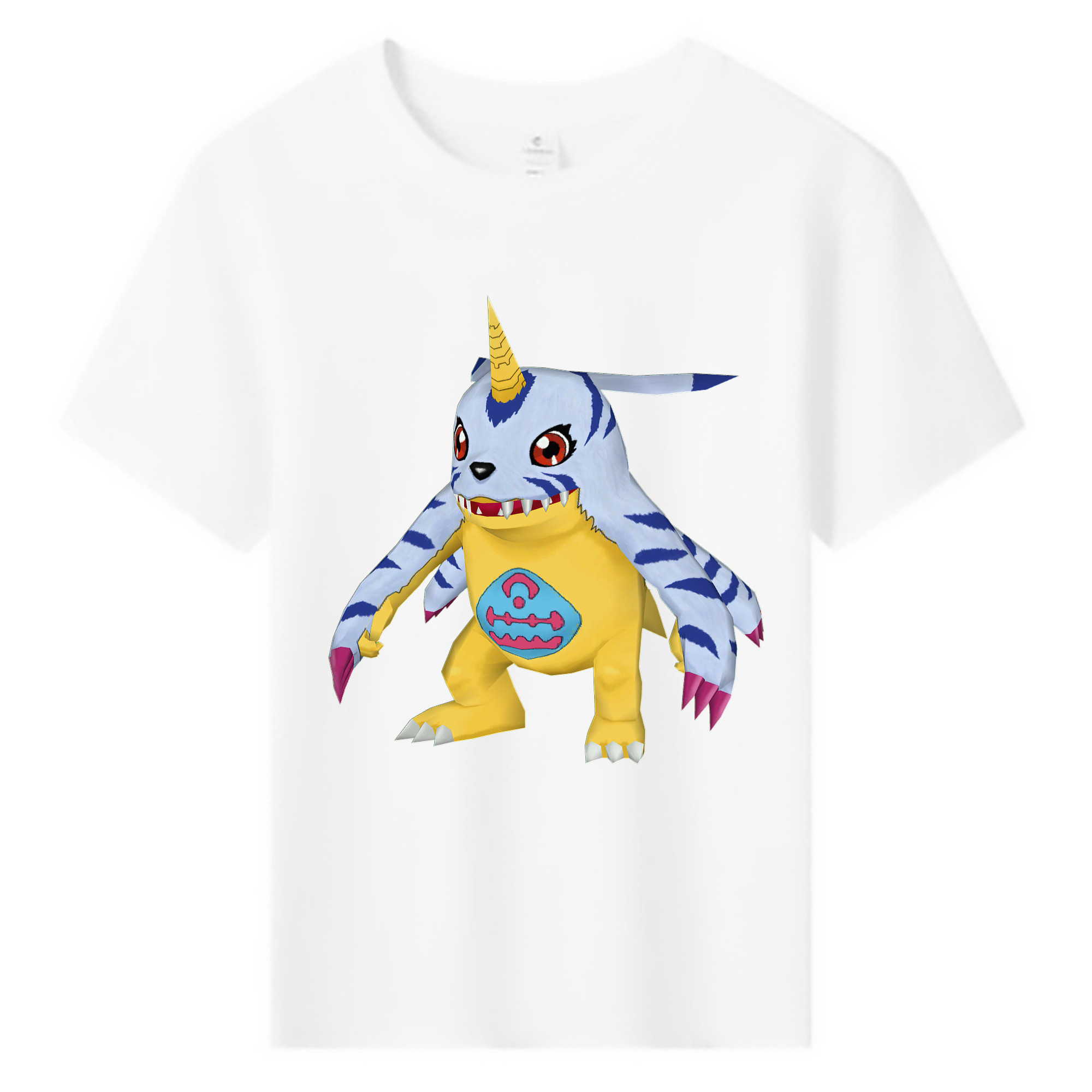 （画像用） Digimon デジタルモンスター/デジモン 綿100％キッズTシャツ（フロントプリント）