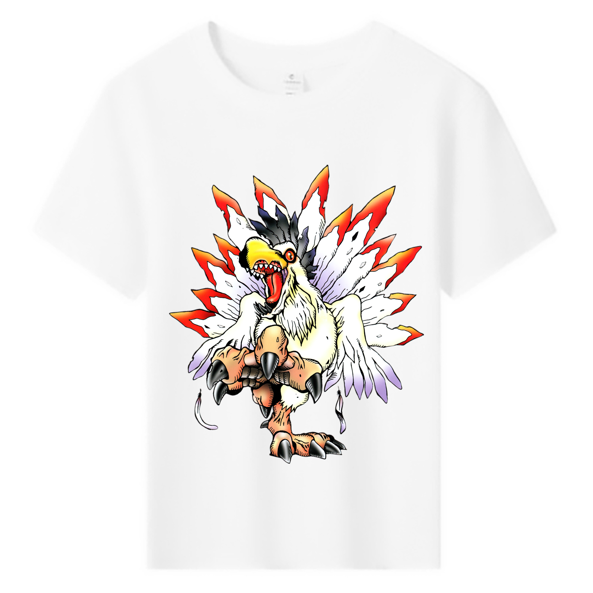 （画像用） Digimon デジタルモンスター/デジモン 綿100％キッズTシャツ（フロントプリント）