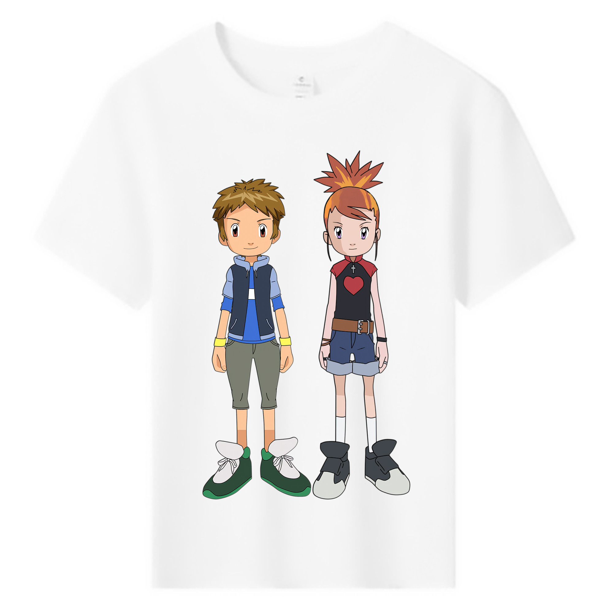 （画像用） Digimon デジタルモンスター/デジモン 綿100％キッズTシャツ（フロントプリント）