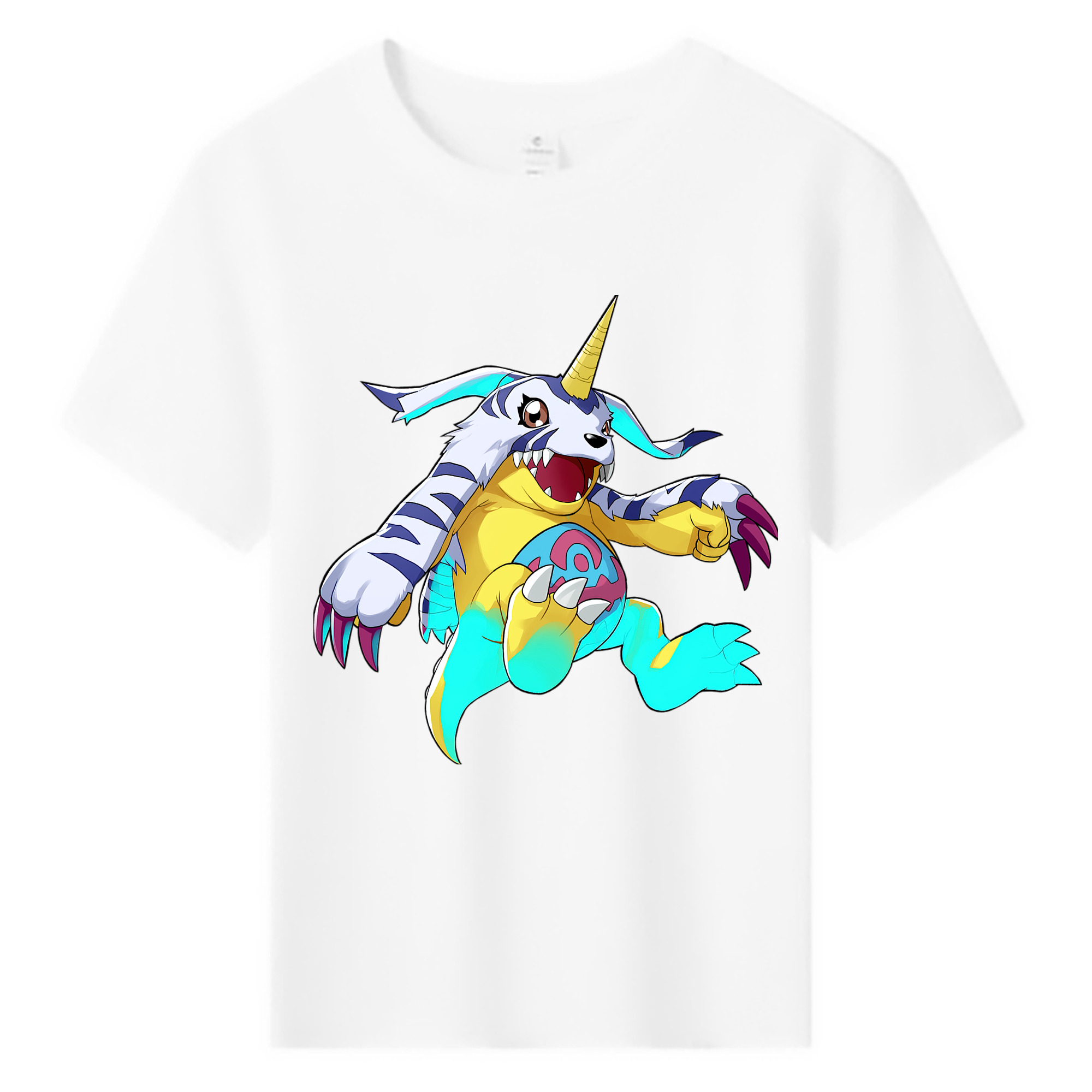 （画像用） Digimon デジタルモンスター/デジモン 綿100％キッズTシャツ（フロントプリント）