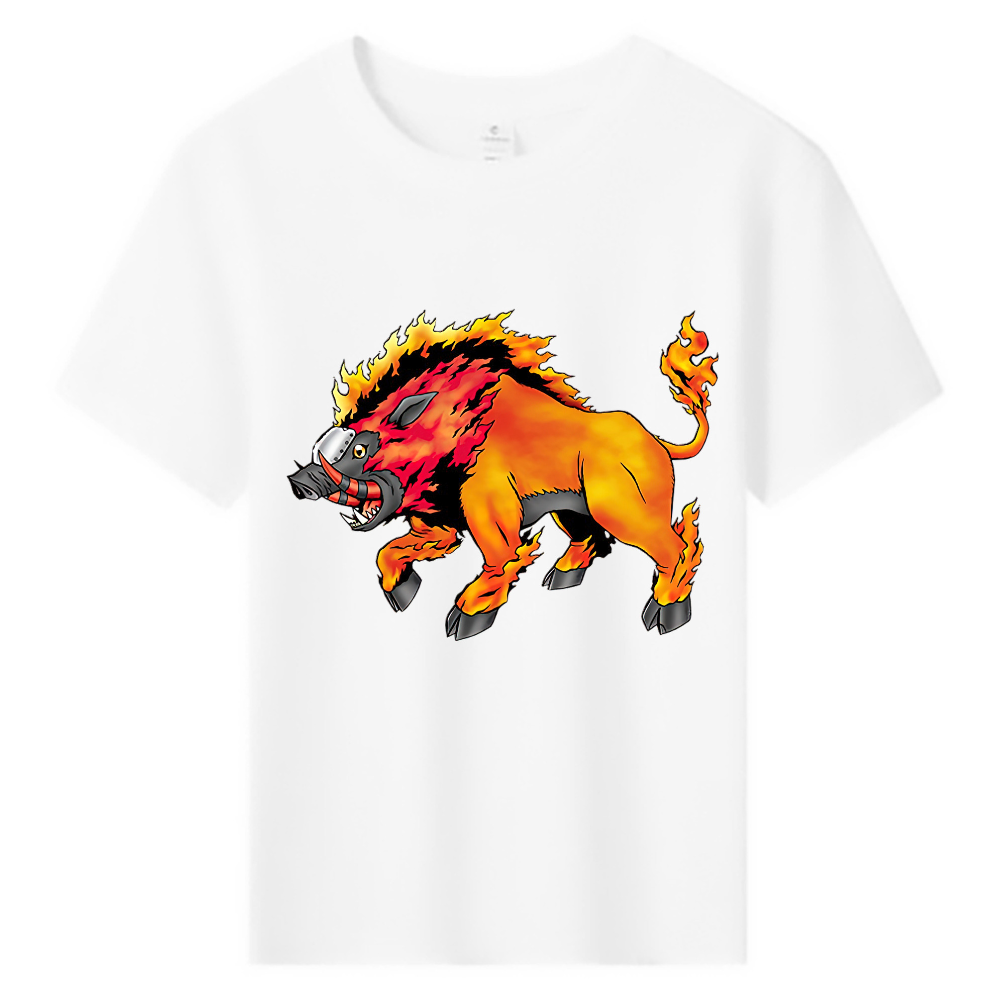 （画像用） Digimon デジタルモンスター/デジモン 綿100％キッズTシャツ（フロントプリント）
