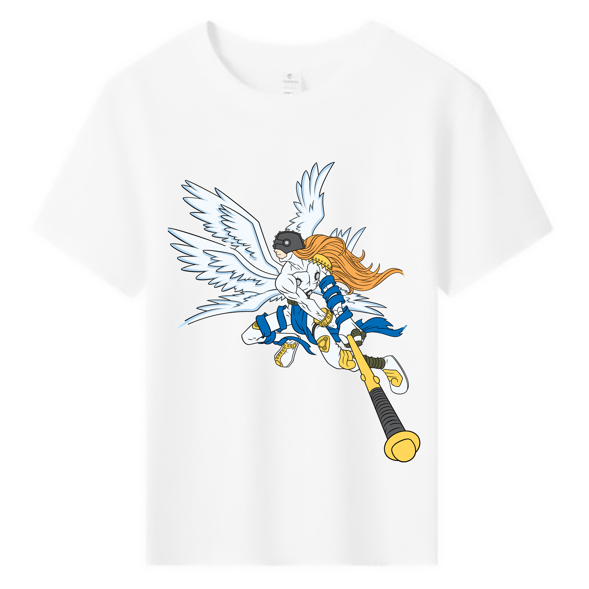 （画像用） Digimon デジタルモンスター/デジモン 綿100％キッズTシャツ（フロントプリント）