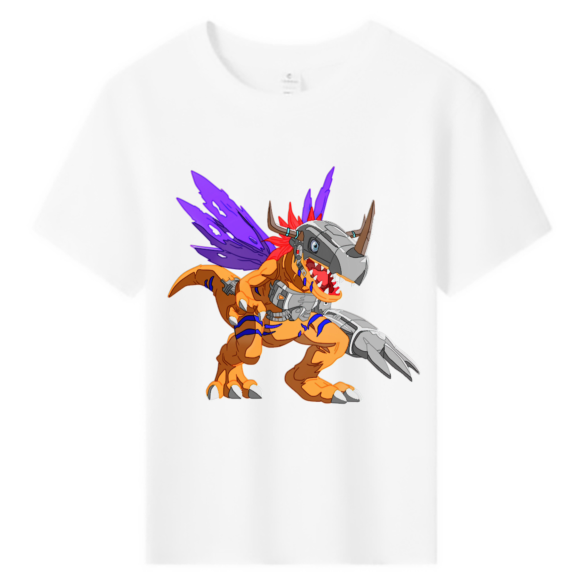（画像用） Digimon デジタルモンスター/デジモン 綿100％キッズTシャツ（フロントプリント）