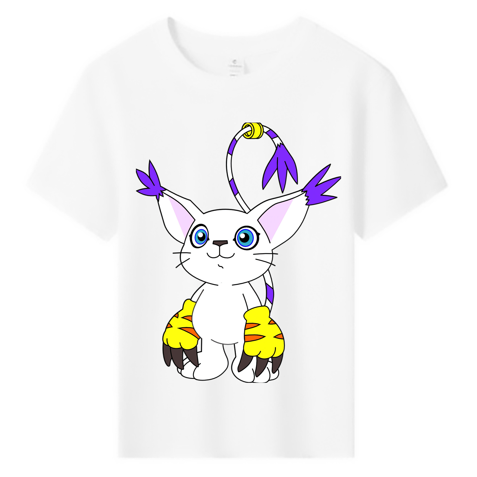（画像用） Digimon デジタルモンスター/デジモン 綿100％キッズTシャツ（フロントプリント）
