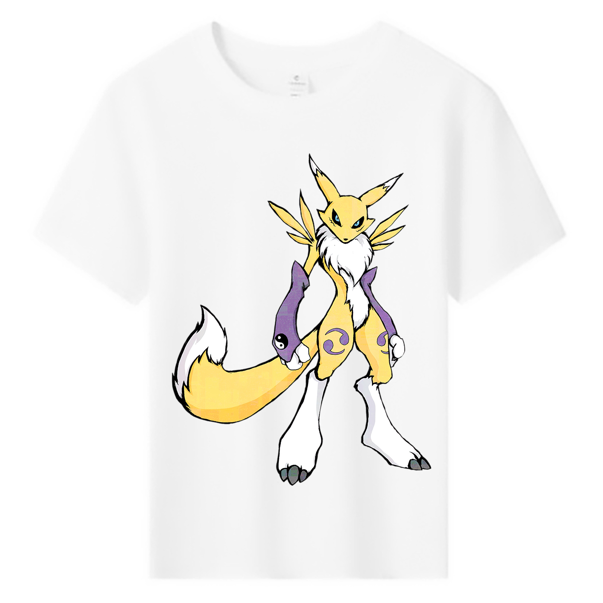 （画像用） Digimon デジタルモンスター/デジモン 綿100％キッズTシャツ（フロントプリント）