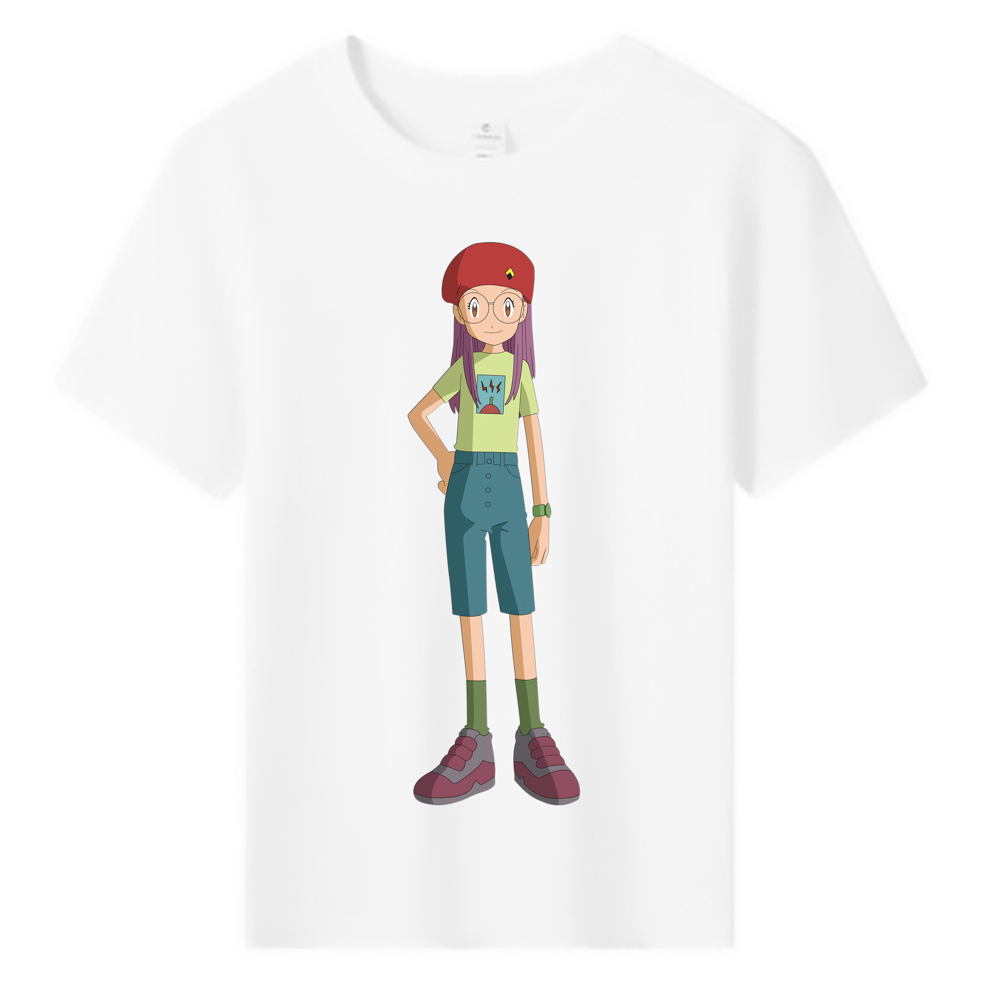 （画像用） Digimon デジタルモンスター/デジモン 綿100％キッズTシャツ（フロントプリント）