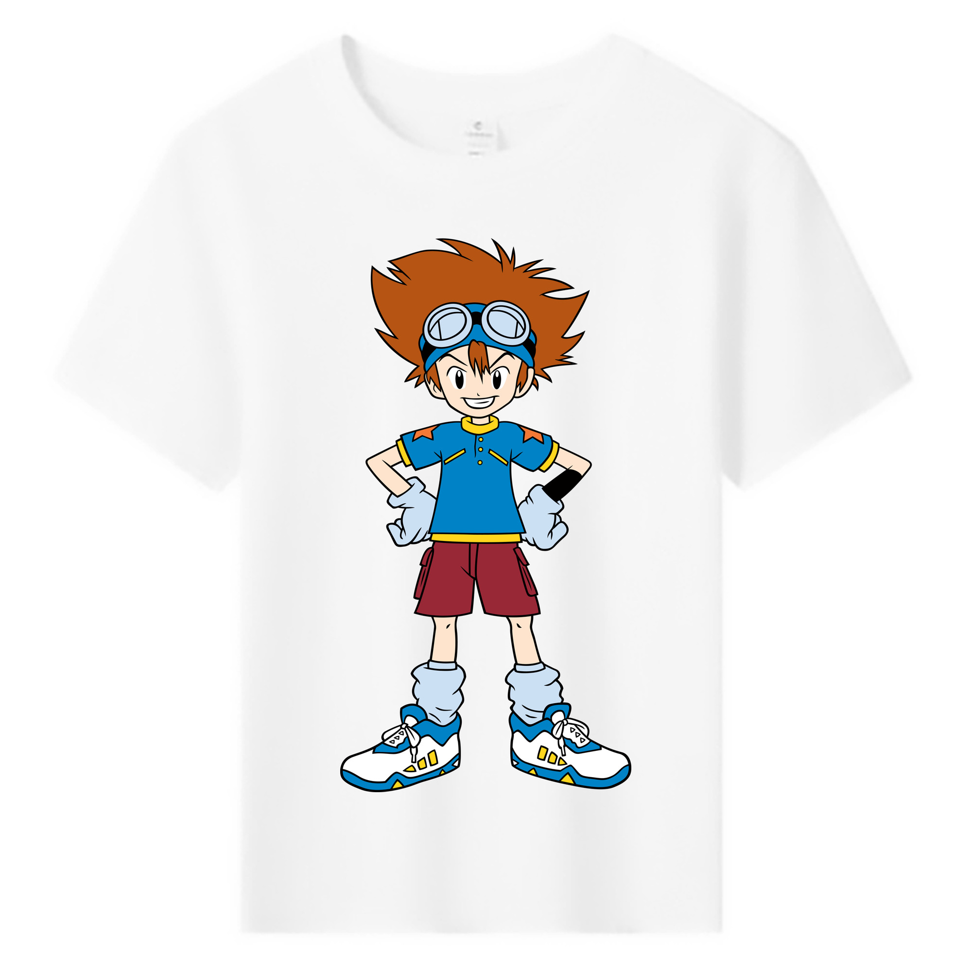 （画像用） Digimon デジタルモンスター/デジモン 綿100％キッズTシャツ（フロントプリント）