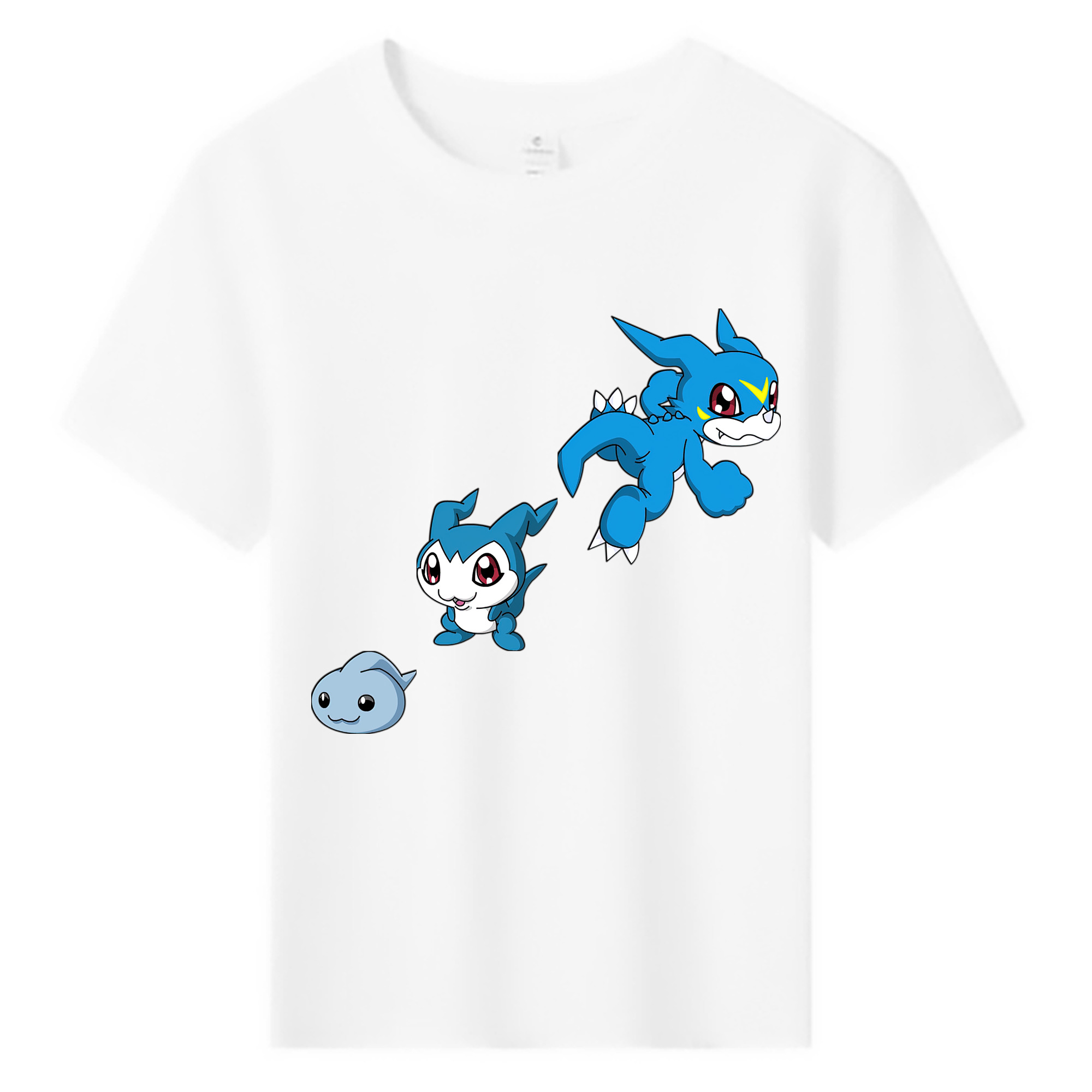（画像用） Digimon デジタルモンスター/デジモン 綿100％キッズTシャツ（フロントプリント）