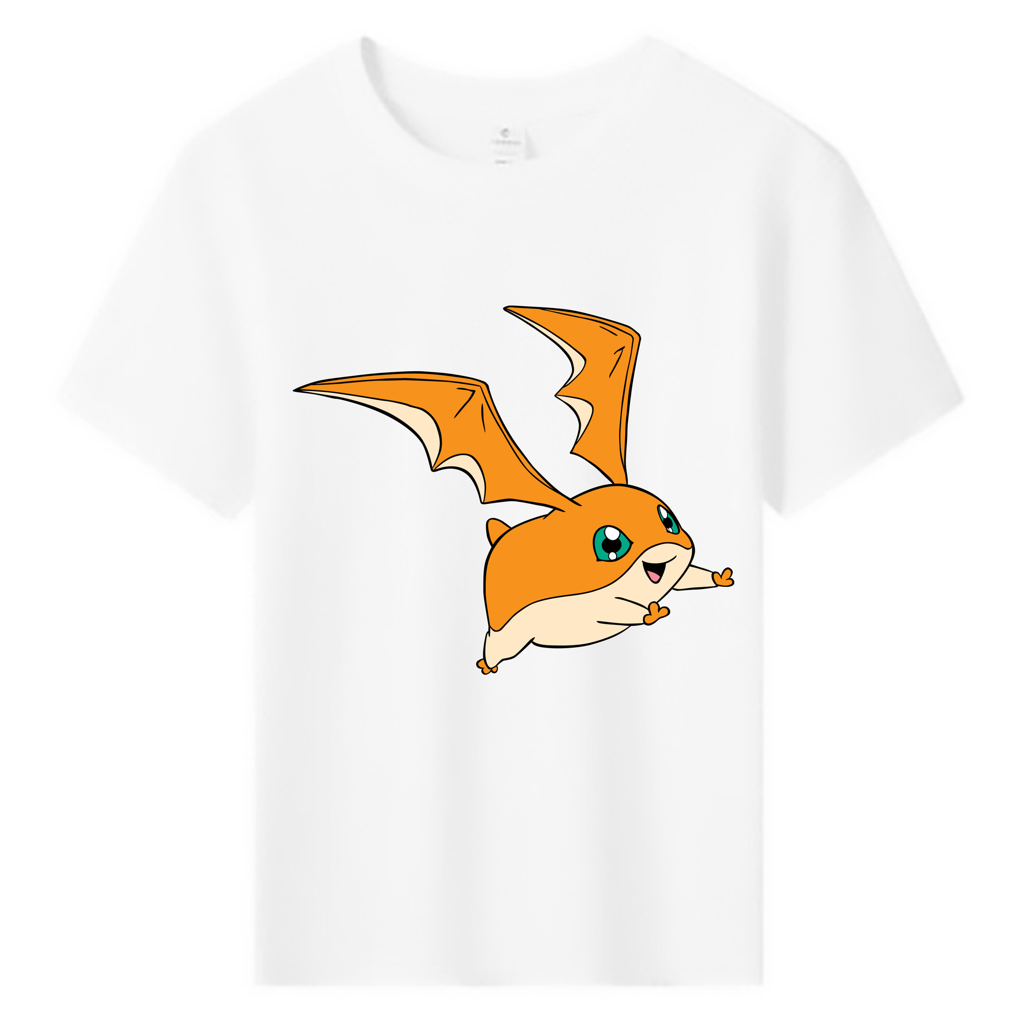 （画像用） Digimon デジタルモンスター/デジモン 綿100％キッズTシャツ（フロントプリント）