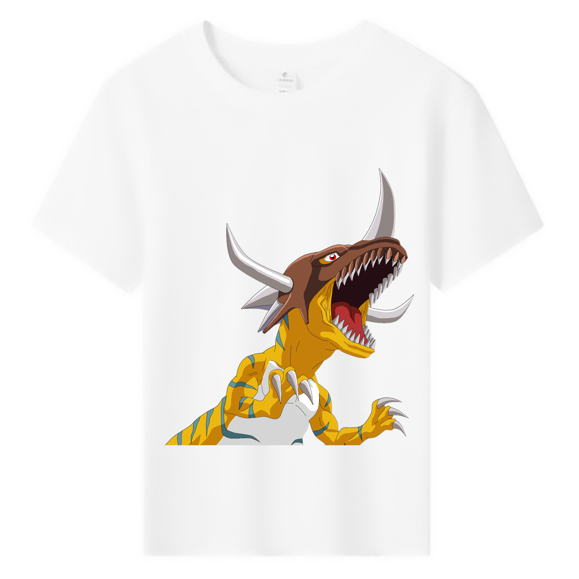 （画像用） Digimon デジタルモンスター/デジモン 綿100％キッズTシャツ（フロントプリント）