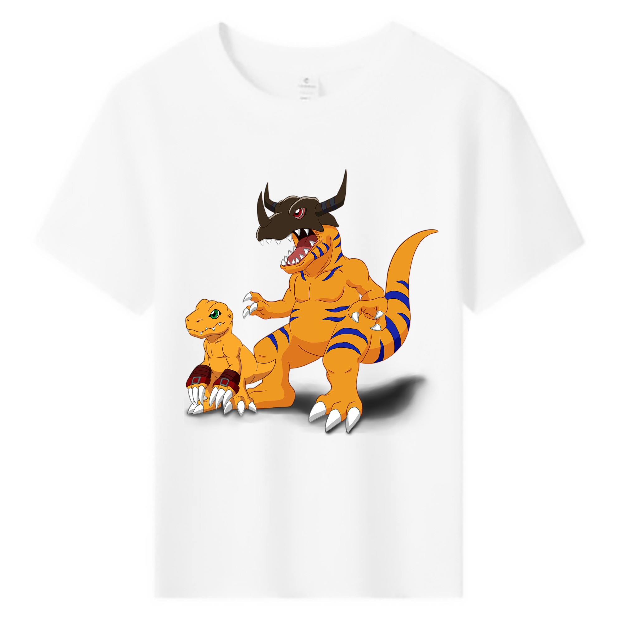 （画像用） Digimon デジタルモンスター/デジモン 綿100％キッズTシャツ（フロントプリント）