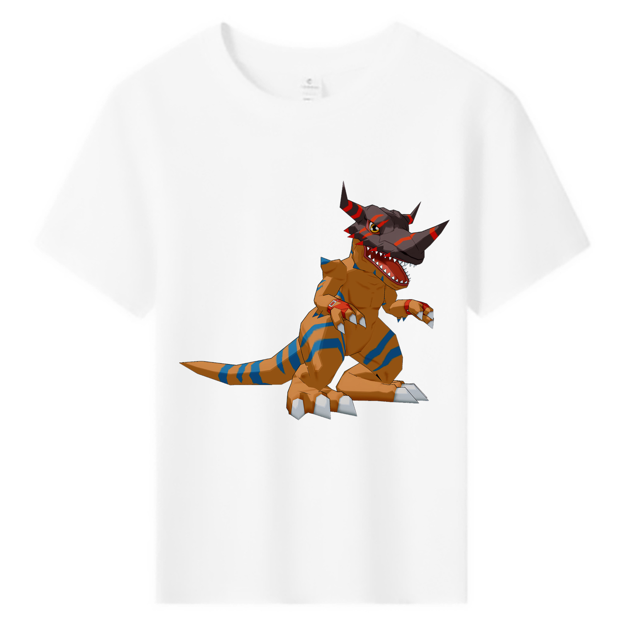 （画像用） Digimon デジタルモンスター/デジモン 綿100％キッズTシャツ（フロントプリント）