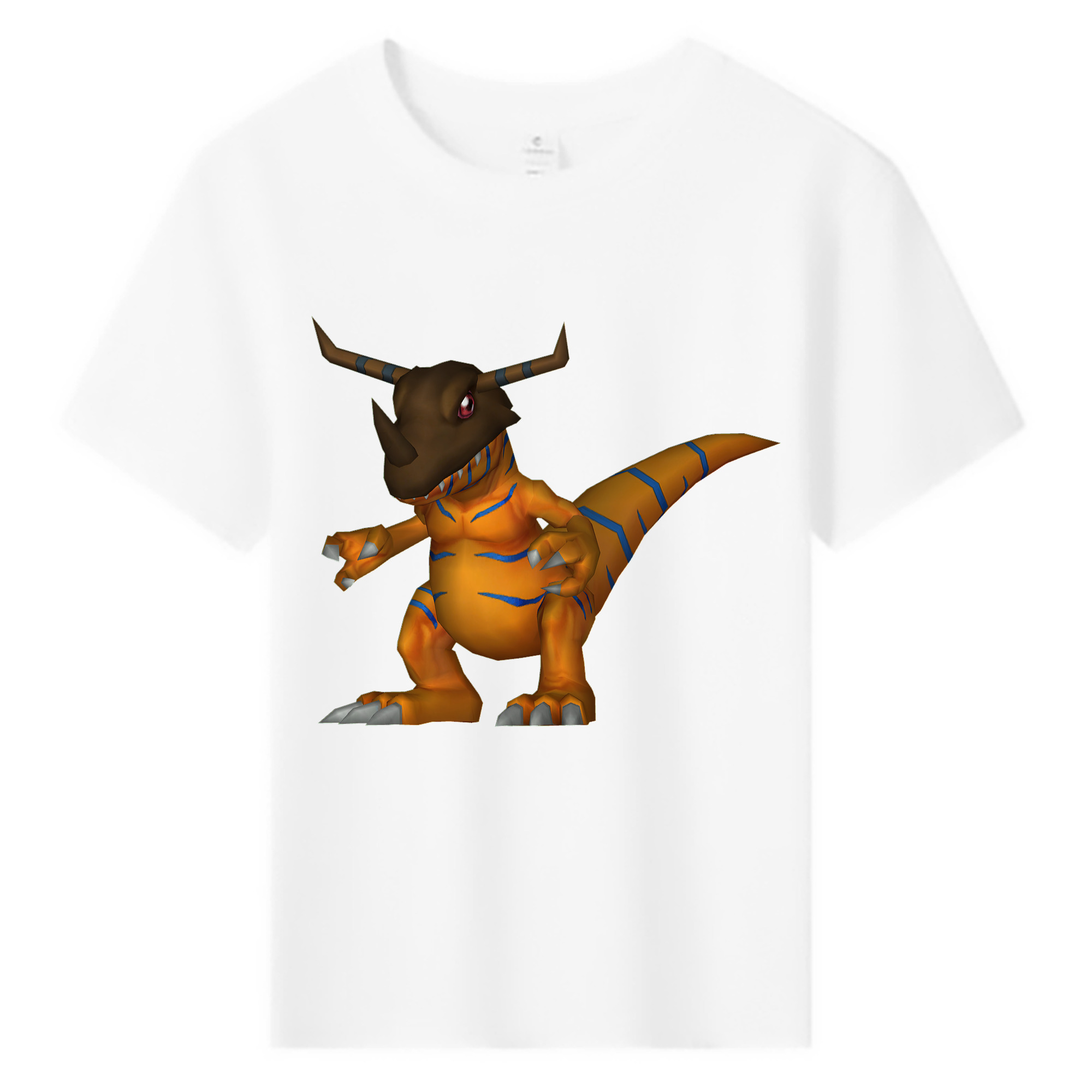 （画像用） Digimon デジタルモンスター/デジモン 綿100％キッズTシャツ（フロントプリント）