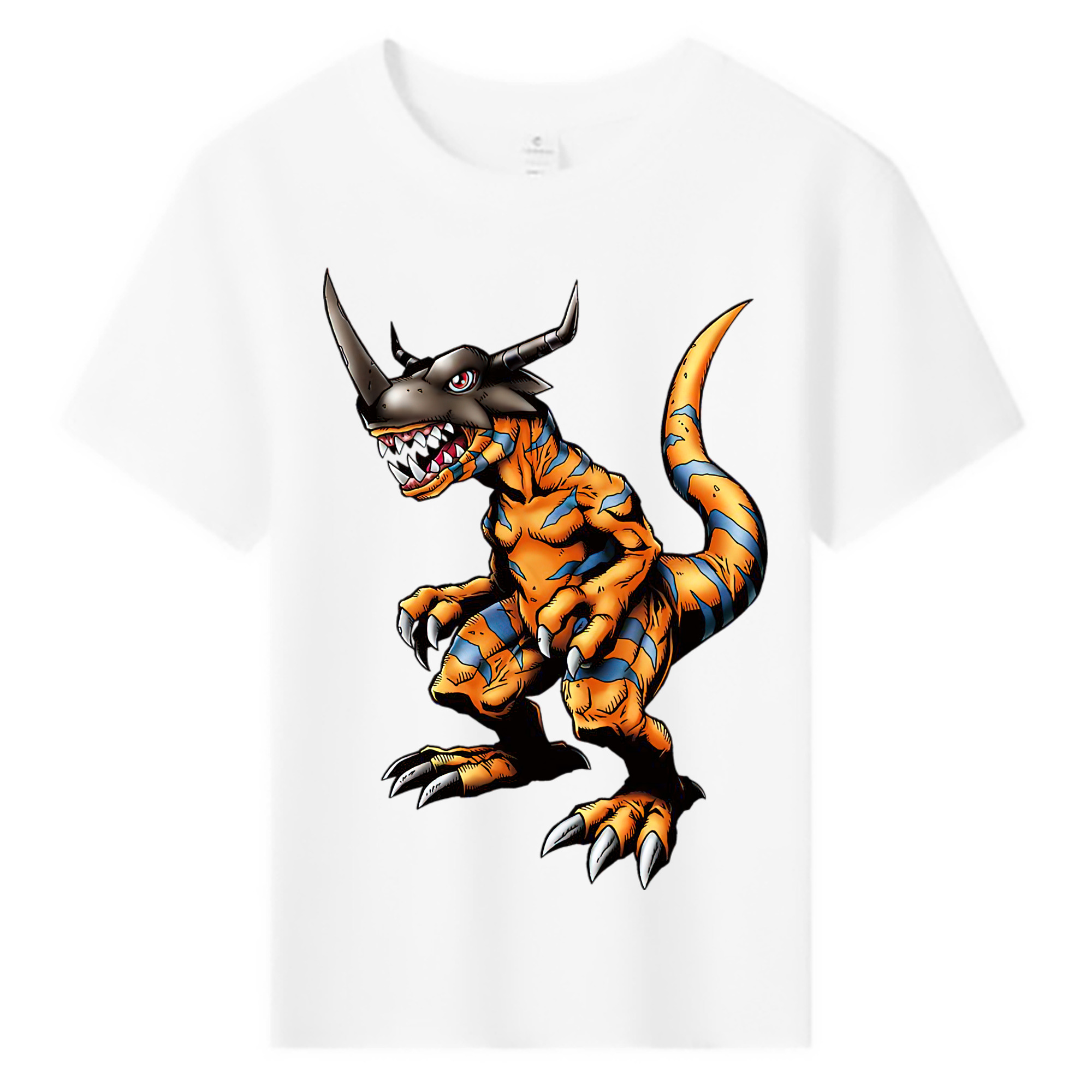 （画像用） Digimon デジタルモンスター/デジモン 綿100％キッズTシャツ（フロントプリント）