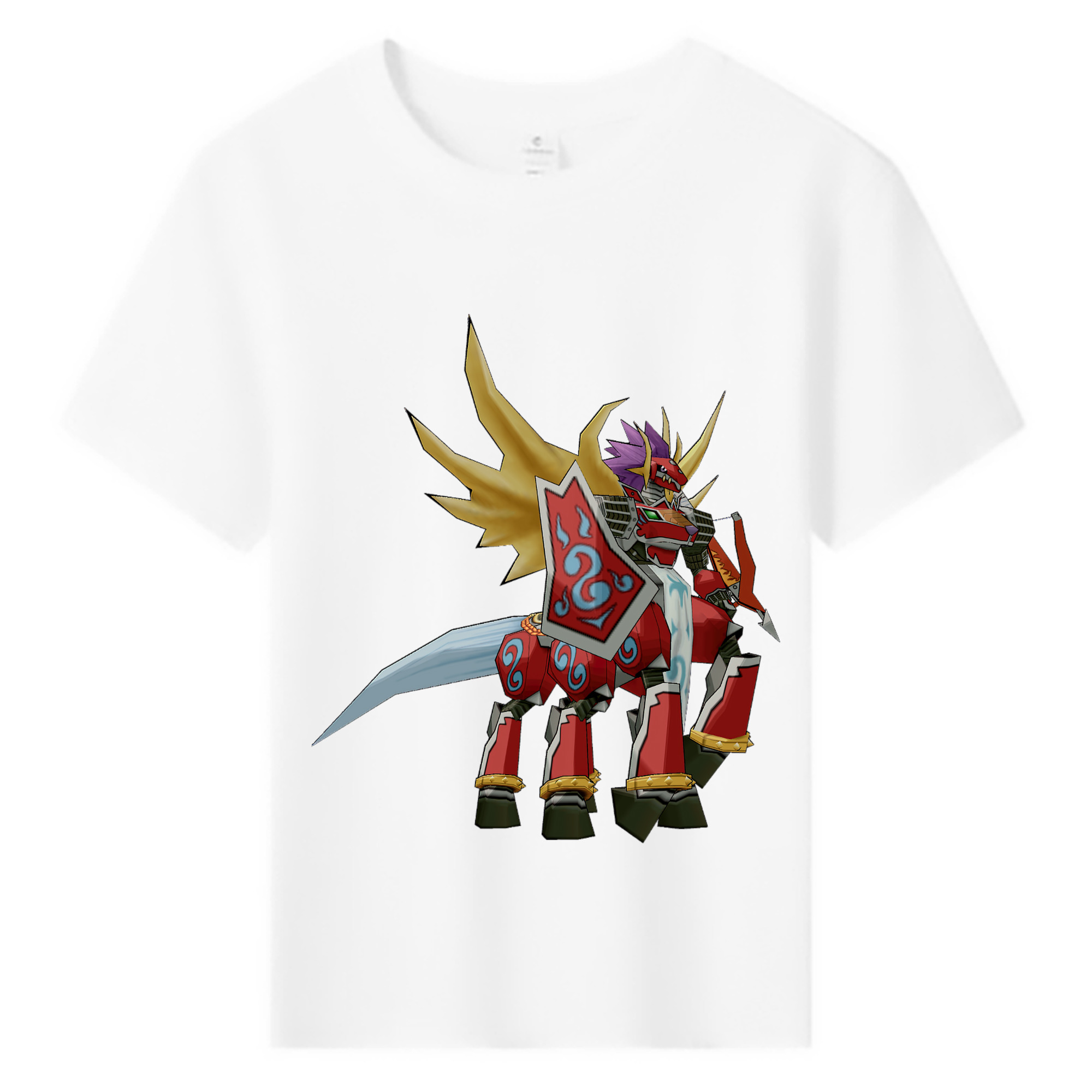 （画像用） Digimon デジタルモンスター/デジモン 綿100％キッズTシャツ（フロントプリント）