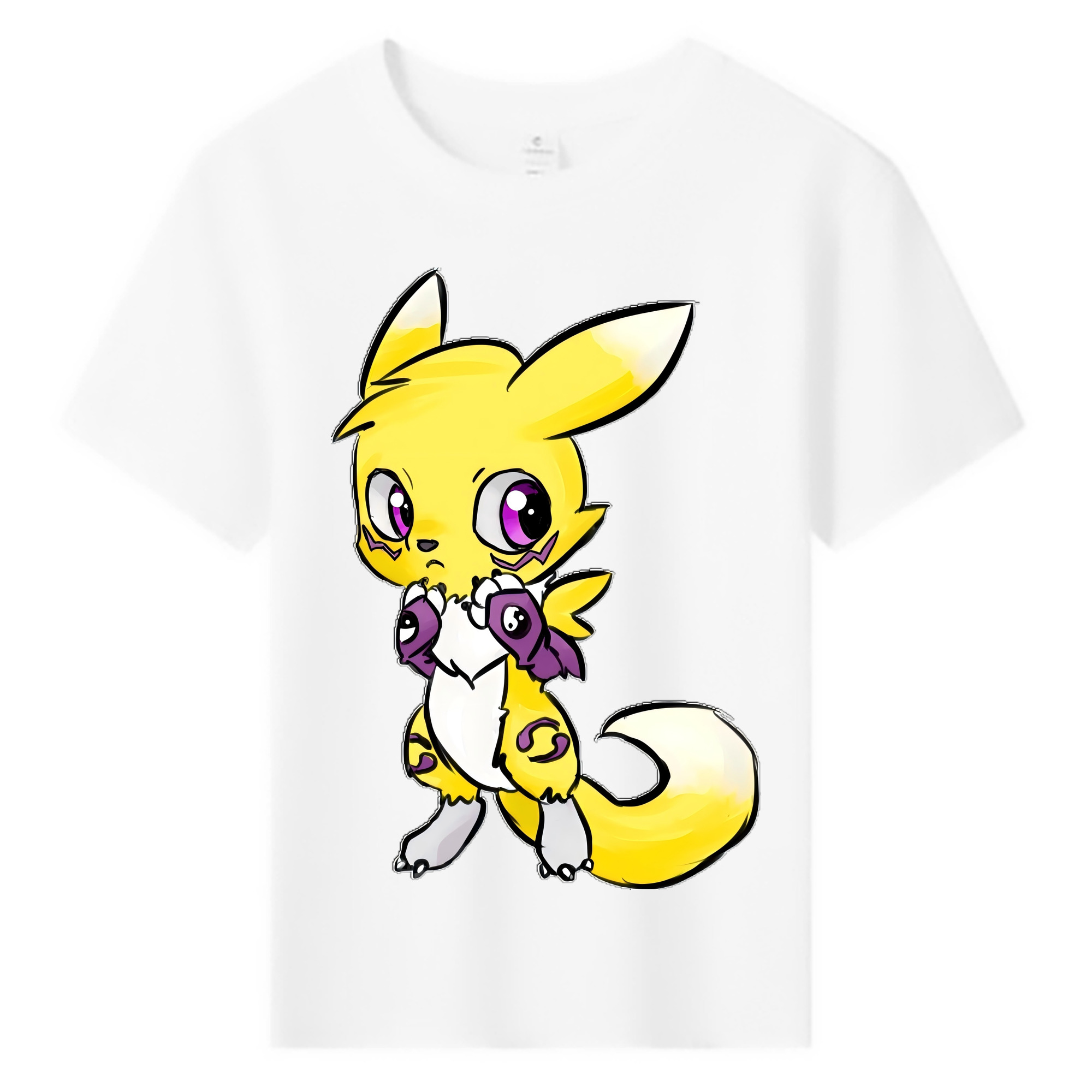 （画像用） Digimon デジタルモンスター/デジモン 綿100％キッズTシャツ（フロントプリント）