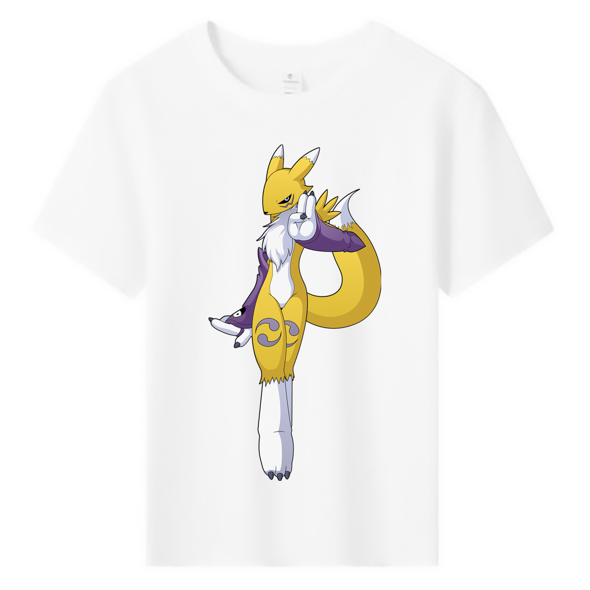 （画像用） Digimon デジタルモンスター/デジモン 綿100％キッズTシャツ（フロントプリント）