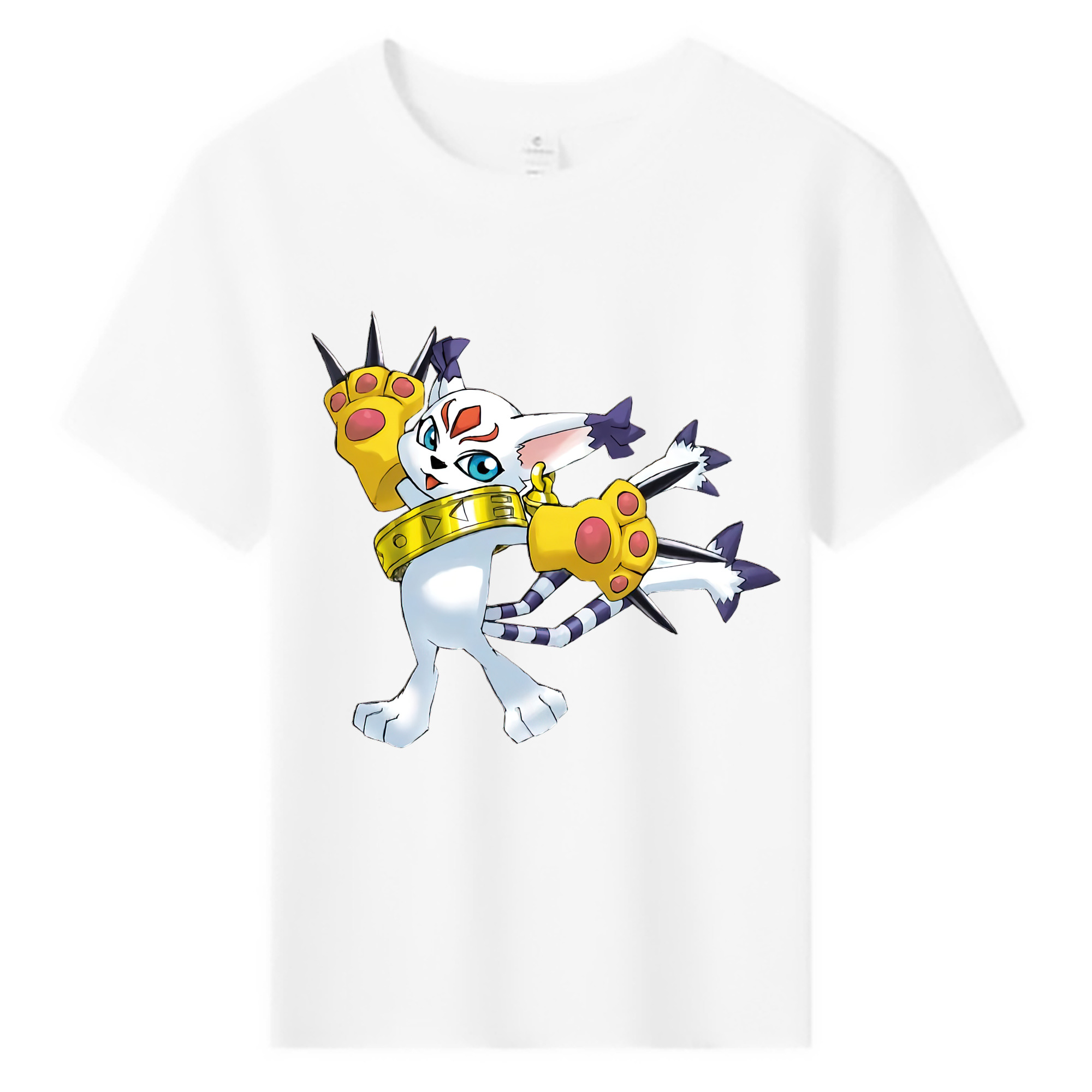 （画像用） Digimon デジタルモンスター/デジモン 綿100％キッズTシャツ（フロントプリント）