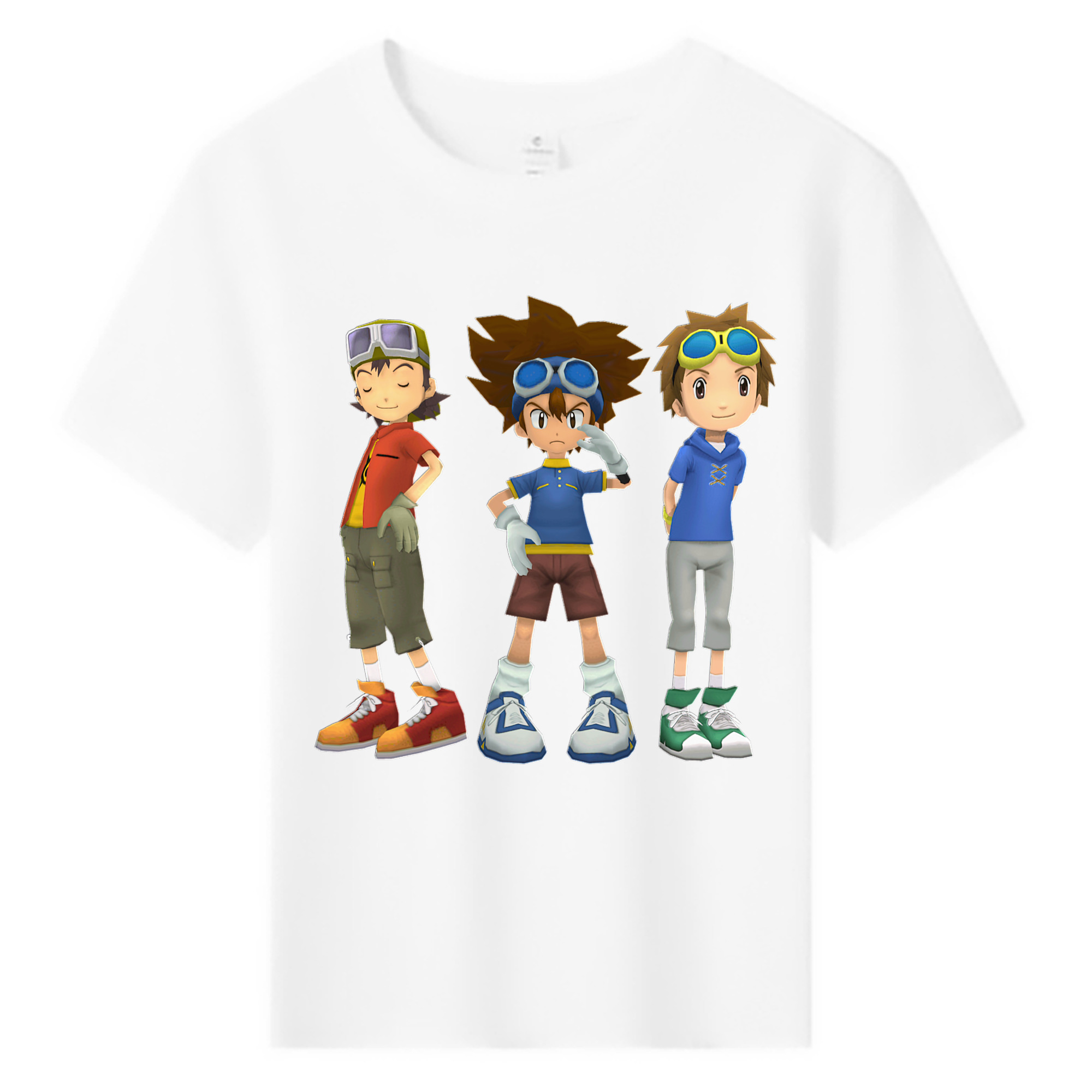 （画像用） Digimon デジタルモンスター/デジモン 綿100％キッズTシャツ（フロントプリント）