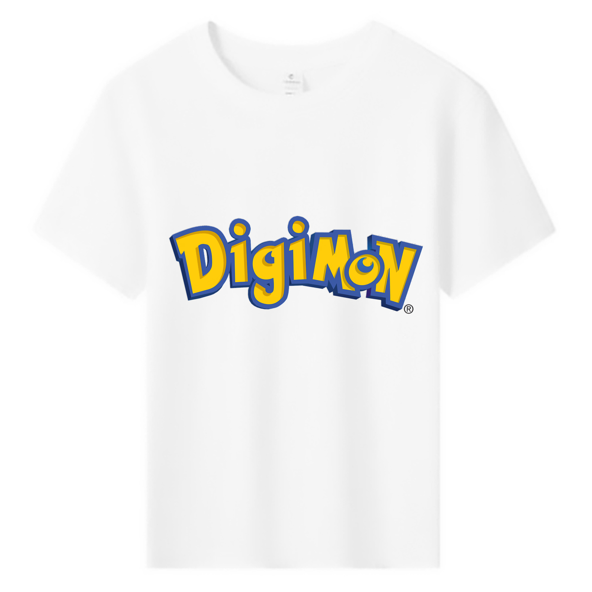 （画像用） Digimon デジタルモンスター/デジモン 綿100％キッズTシャツ（フロントプリント）