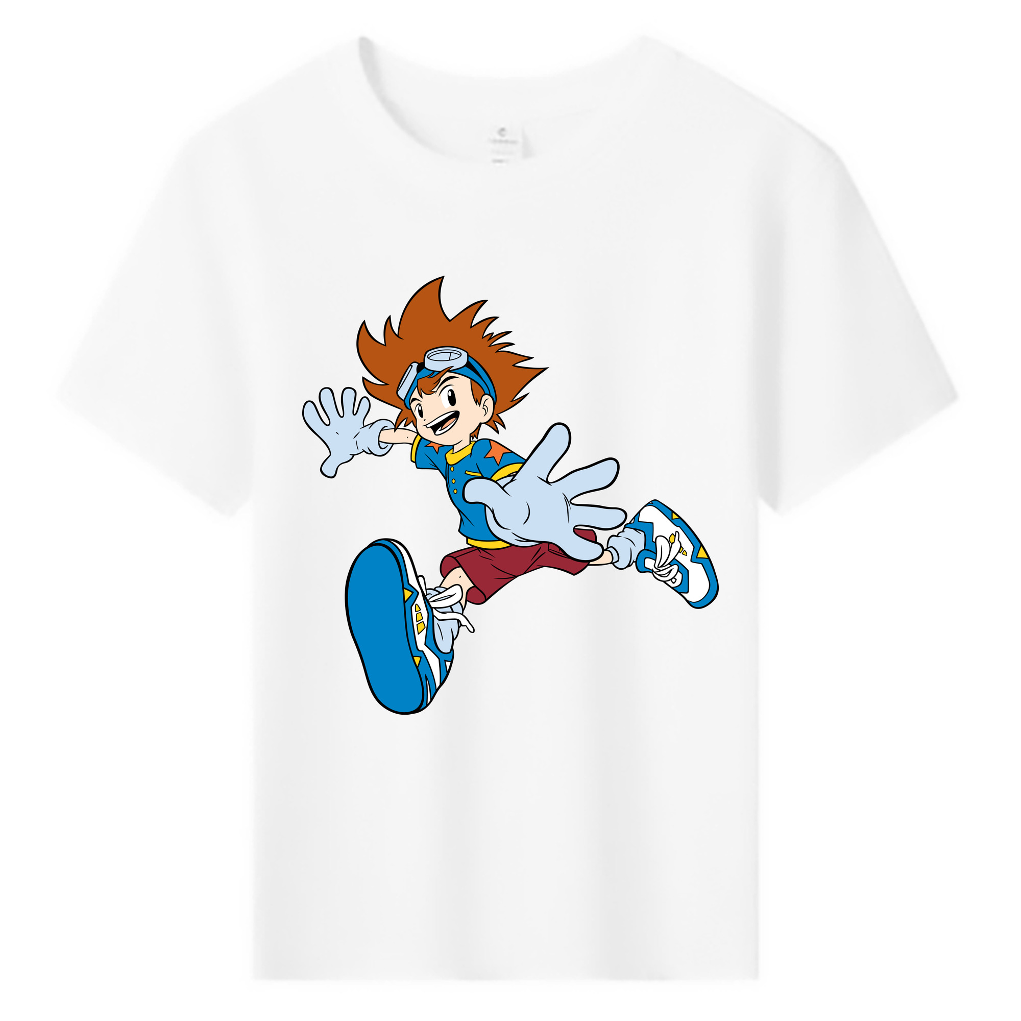 （画像用） Digimon デジタルモンスター/デジモン 綿100％キッズTシャツ（フロントプリント）