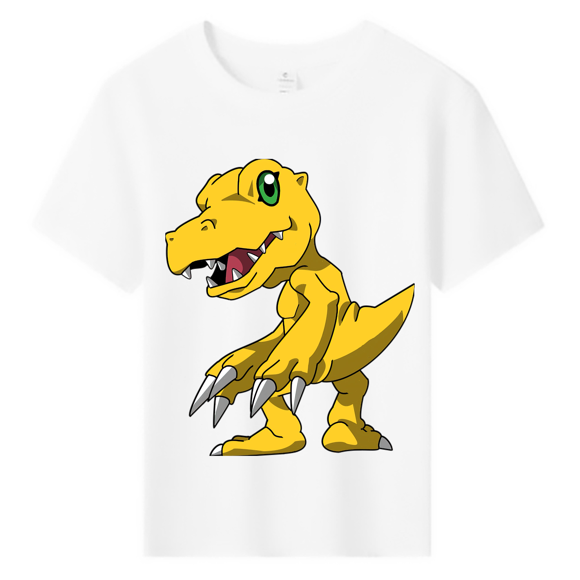 （画像用） Digimon デジタルモンスター/デジモン 綿100％キッズTシャツ（フロントプリント）