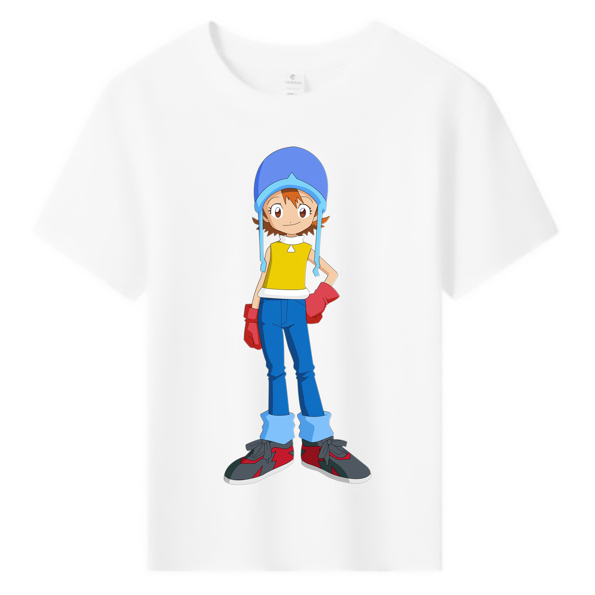 （画像用） Digimon デジタルモンスター/デジモン 綿100％キッズTシャツ（フロントプリント）