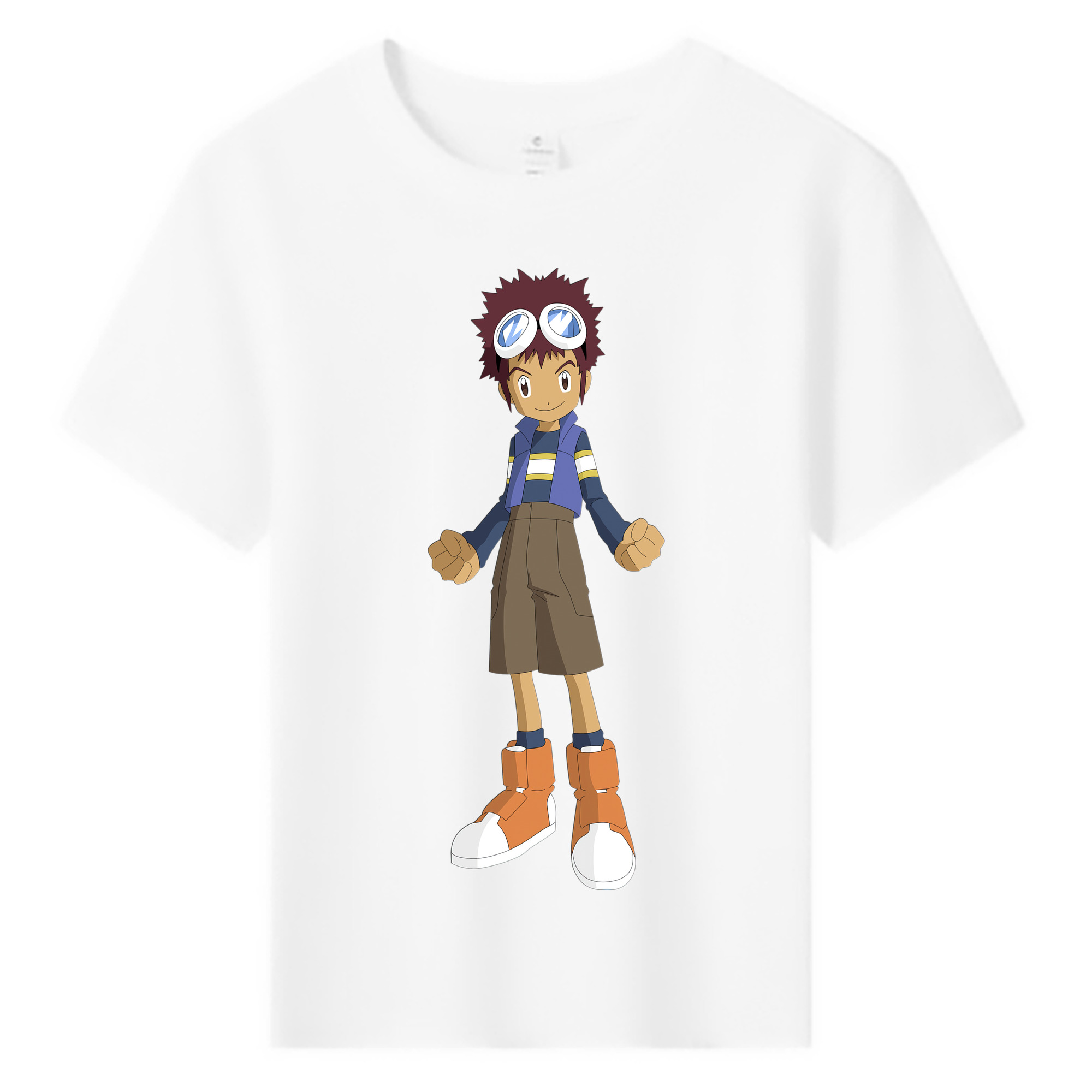 （画像用） Digimon デジタルモンスター/デジモン 綿100％キッズTシャツ（フロントプリント）