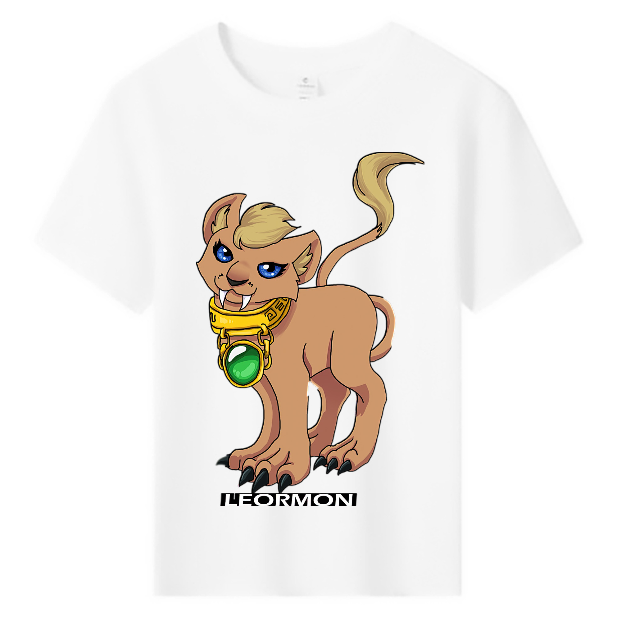 （画像用） Digimon デジタルモンスター/デジモン 綿100％キッズTシャツ（フロントプリント）