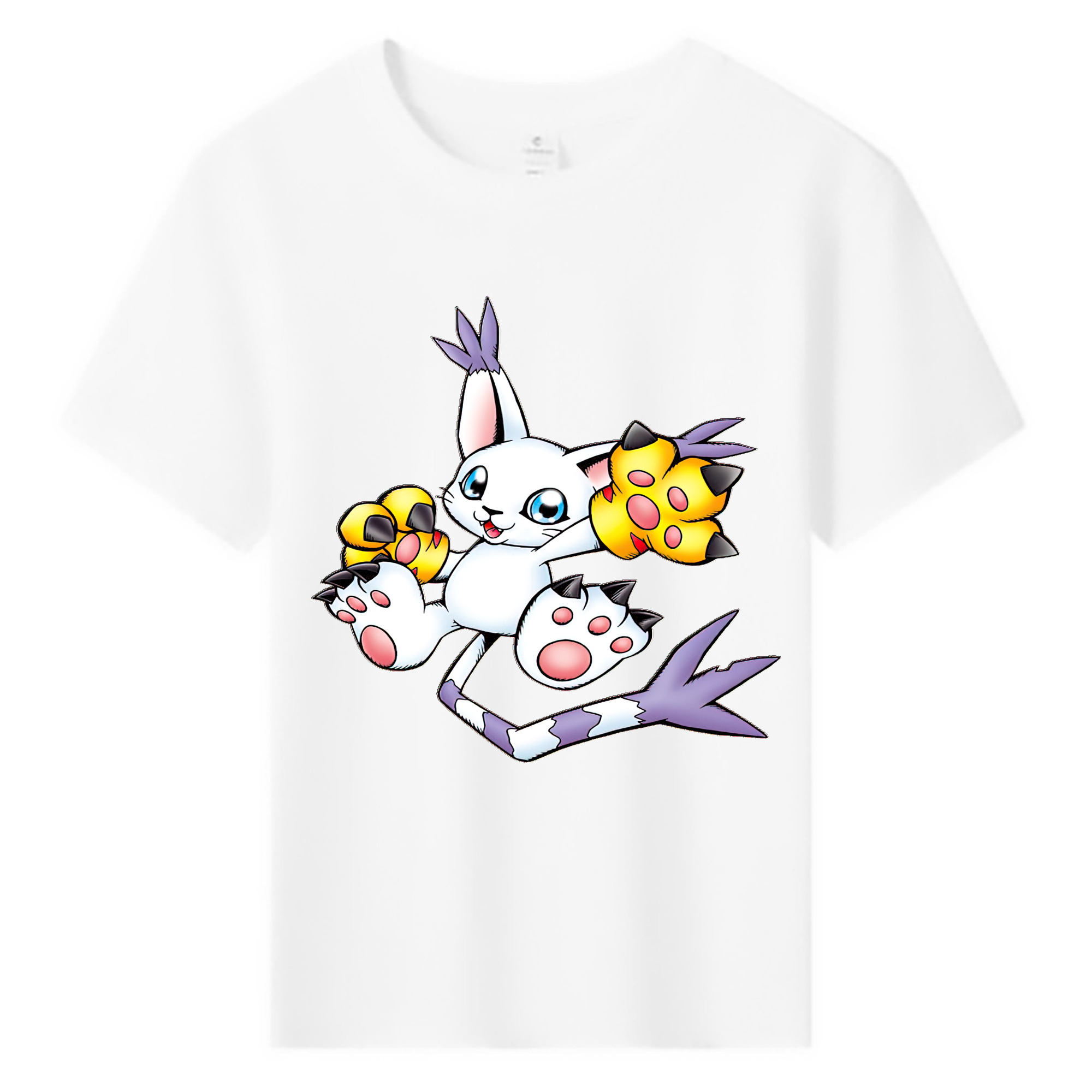 （画像用） Digimon デジタルモンスター/デジモン 綿100％キッズTシャツ（フロントプリント）