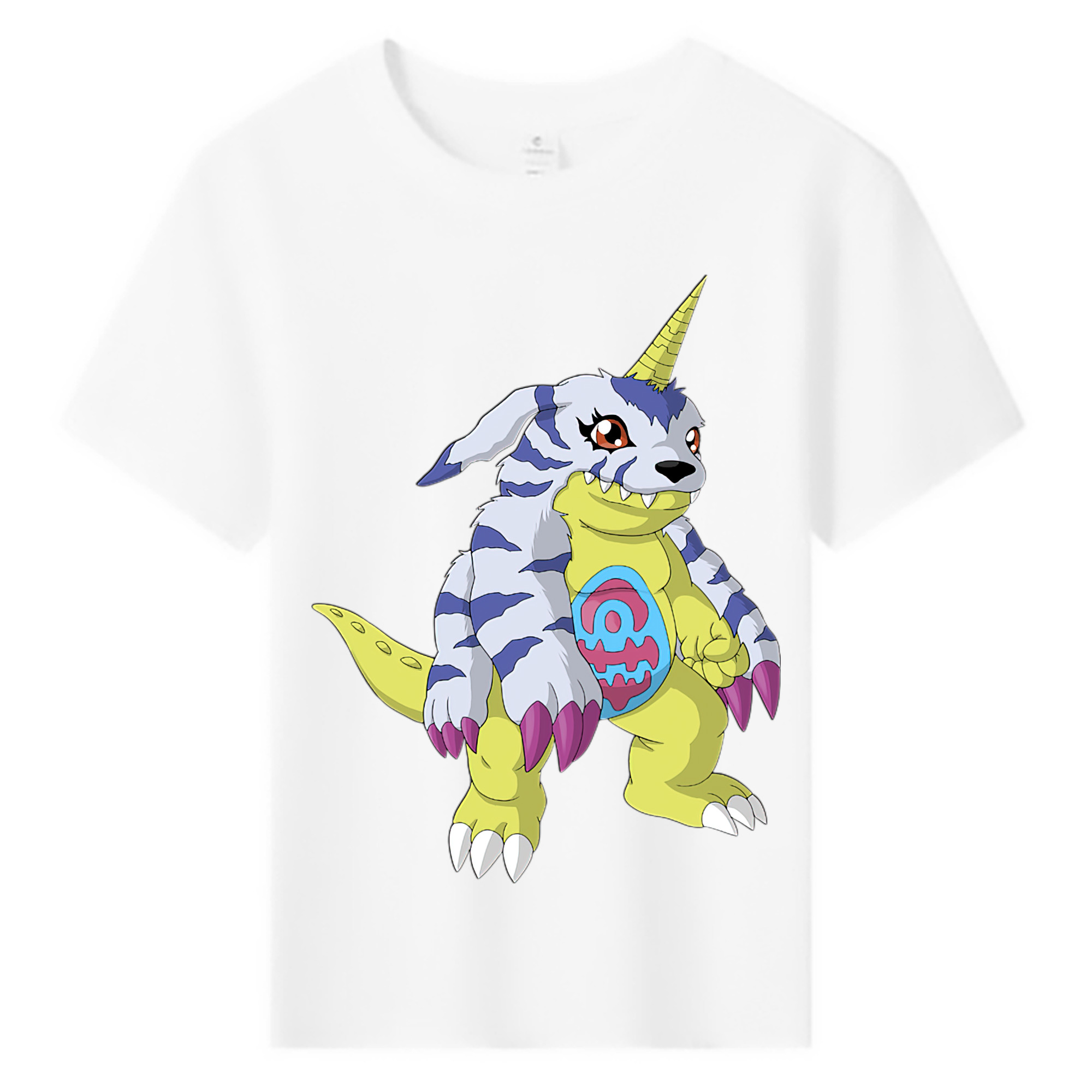 （画像用） Digimon デジタルモンスター/デジモン 綿100％キッズTシャツ（フロントプリント）
