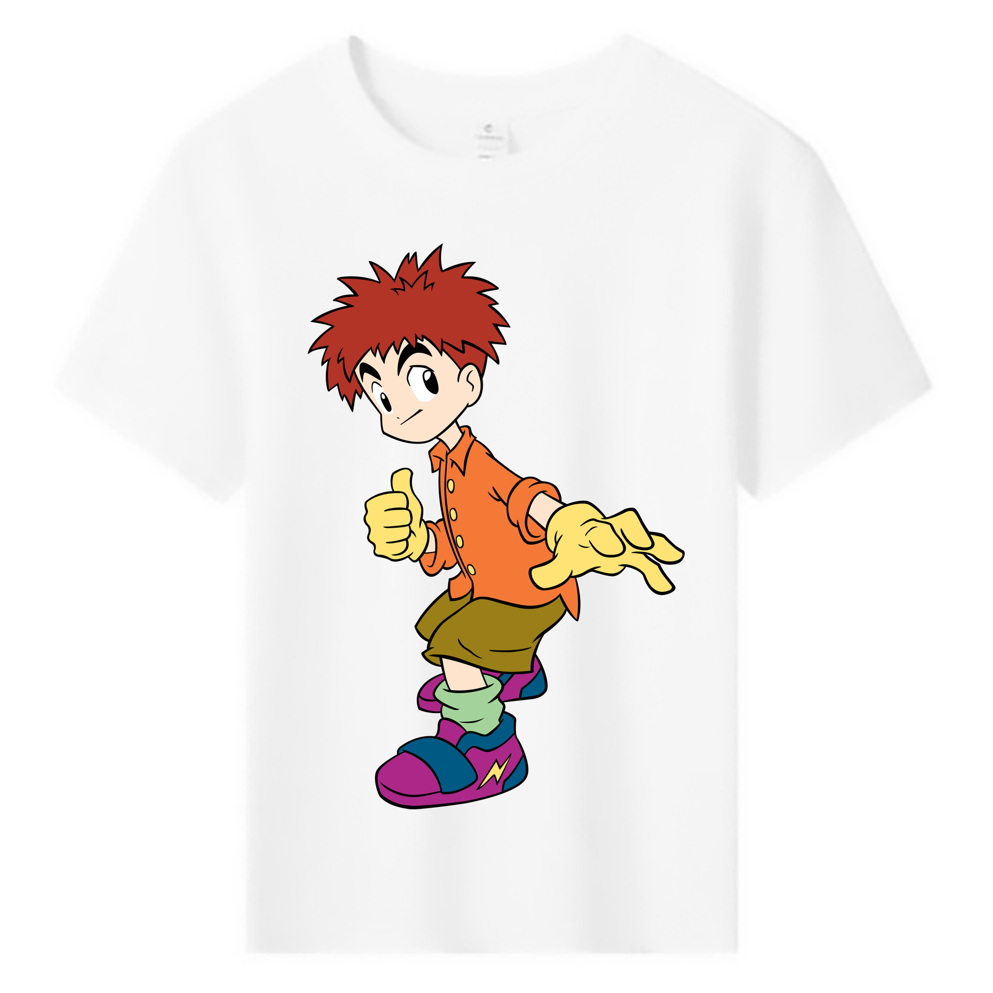 （画像用） Digimon デジタルモンスター/デジモン 綿100％キッズTシャツ（フロントプリント）